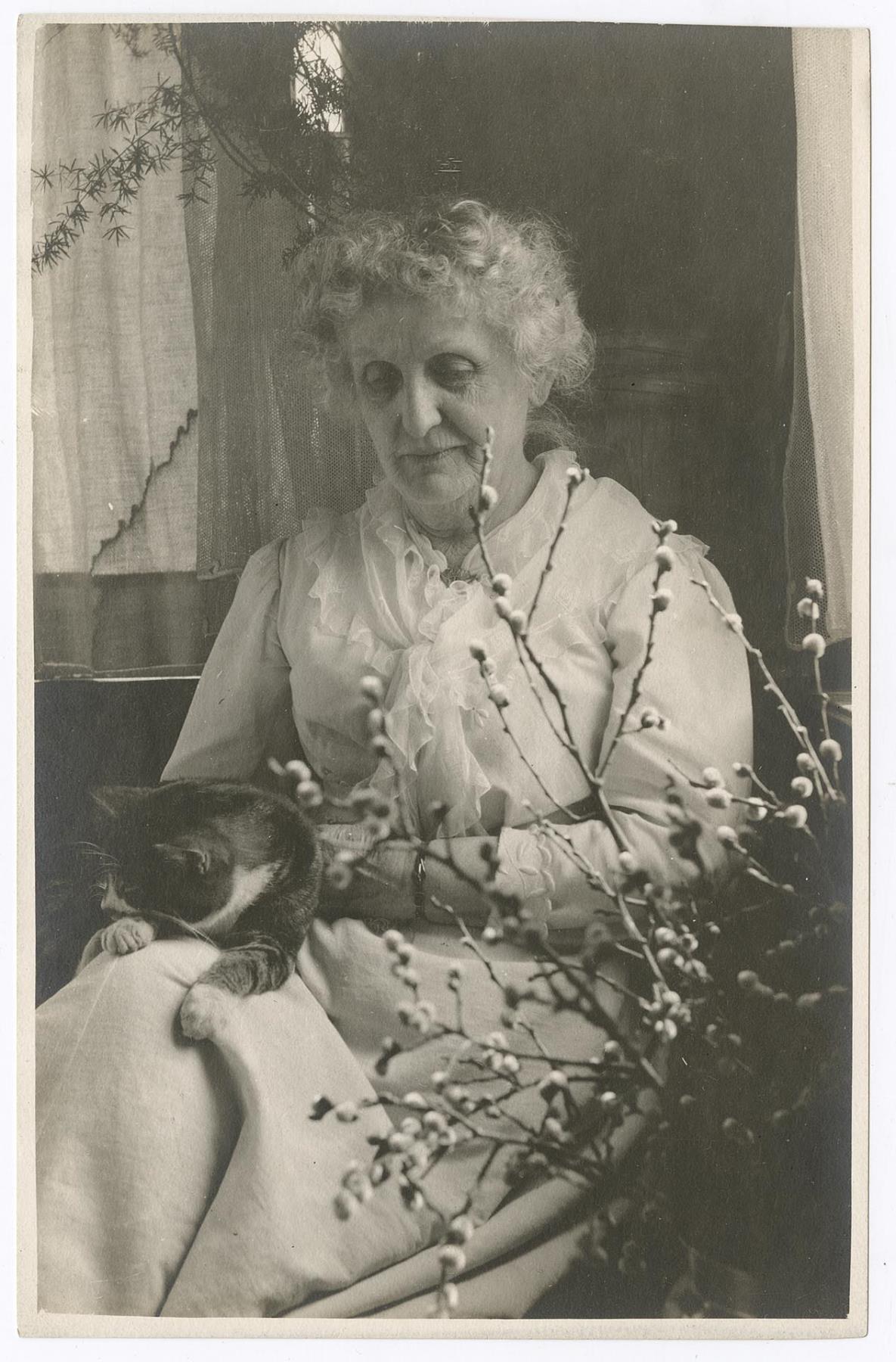 Image of Portrait of Mary Hadley Fletcher, mother of Harriet Foster Beecher, circa 1910