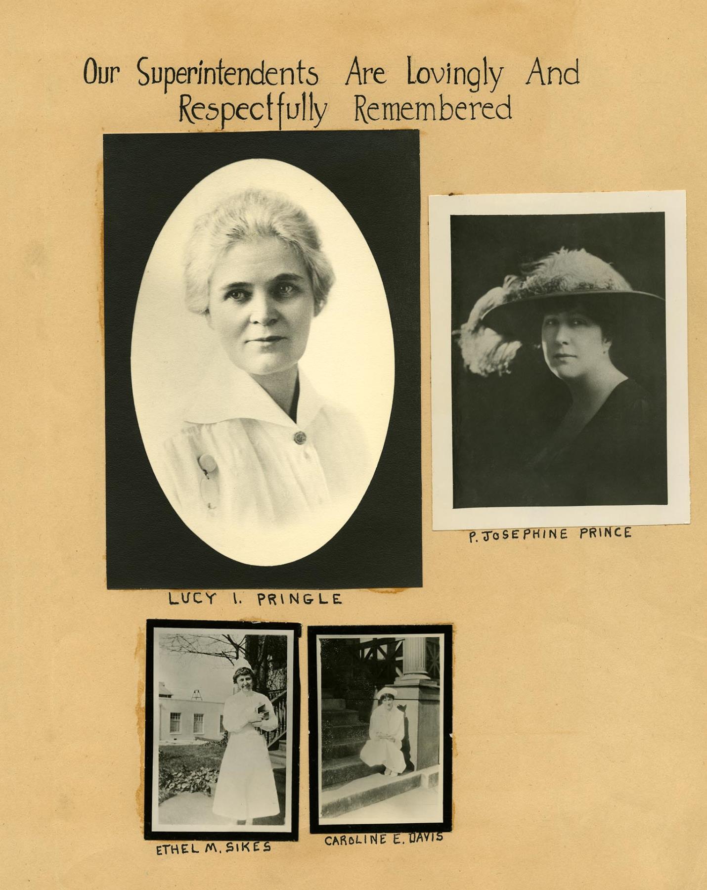 Image of Portraits of Minor Hospital superintendents in 