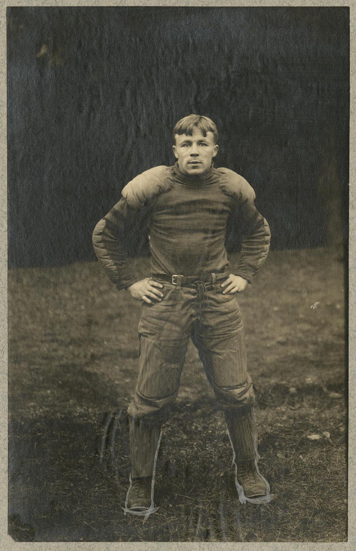 Image of Homer Tilly, University of Washington football player, Seattle, circa 1906