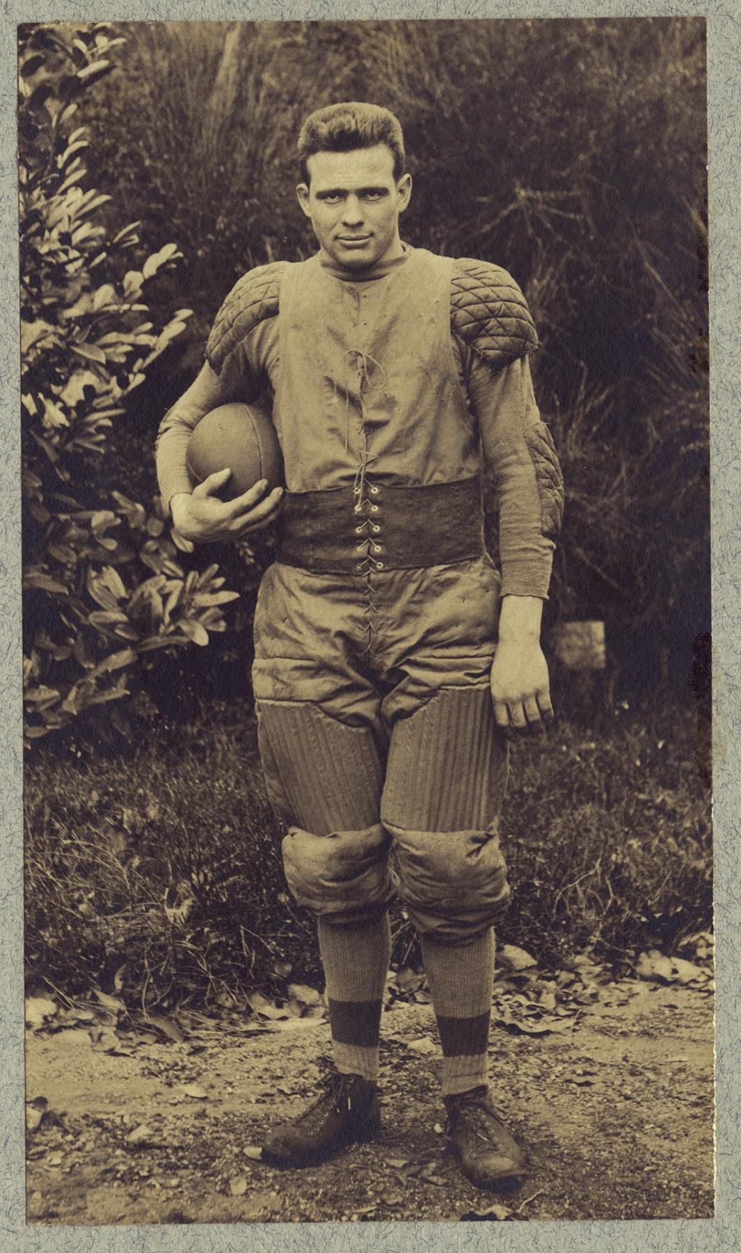 Image of Melville Mucklestone, University of Washington football player, circa 1910