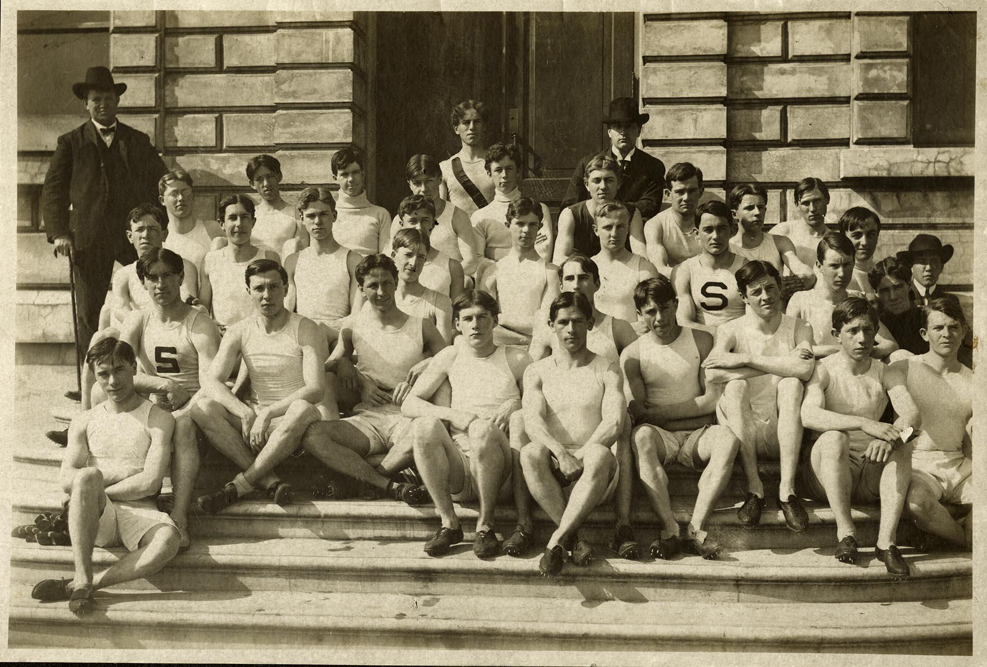 Image of Seattle High School track team, Seattle, 1906