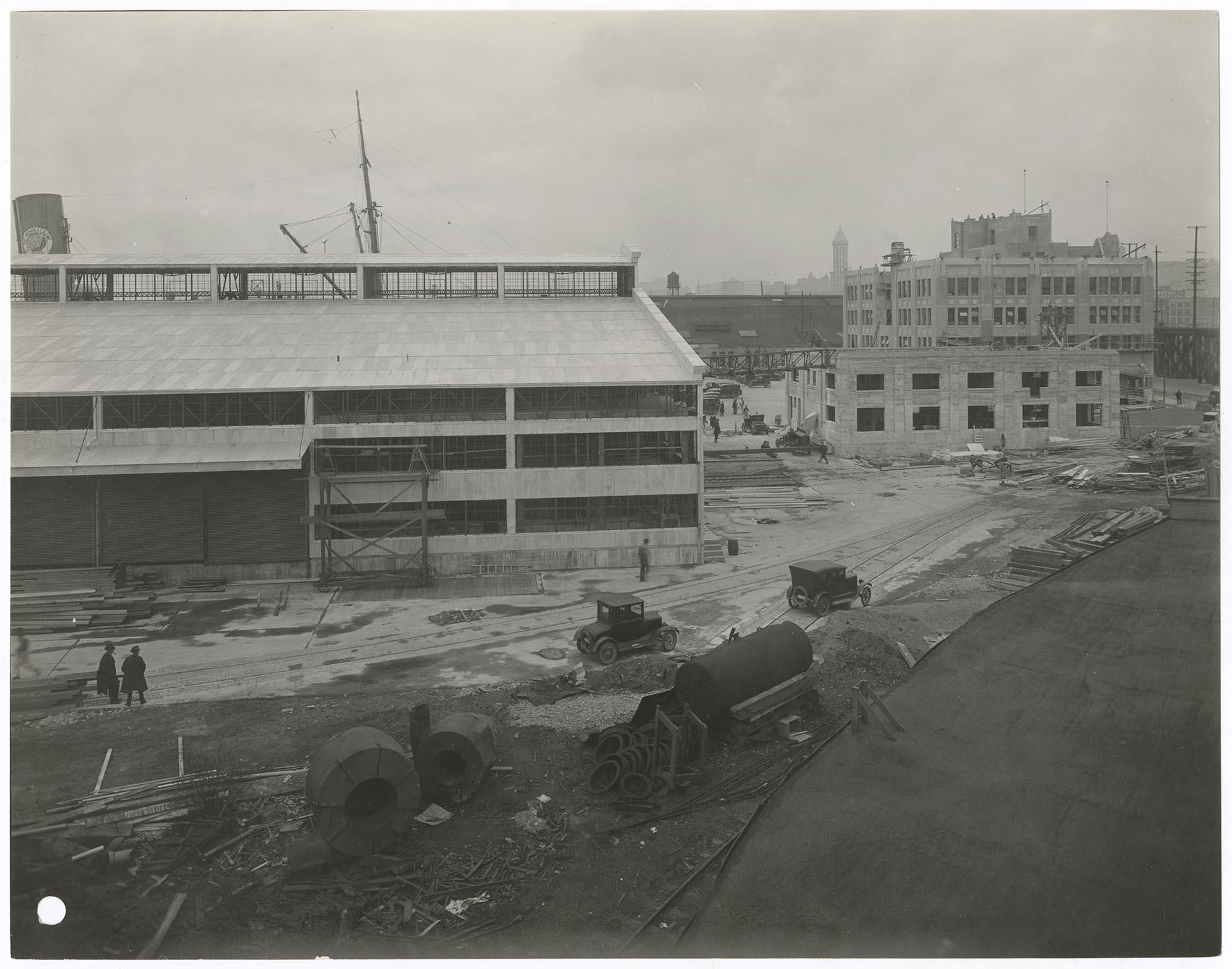 Image of Admiral Line terminal at Pier D, Seattle, 1925