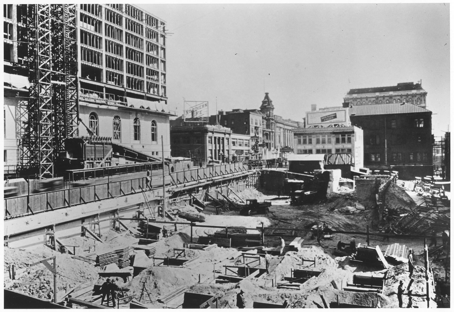 Image of Construction of Stimson Medical Center Building, Seattle, 1924