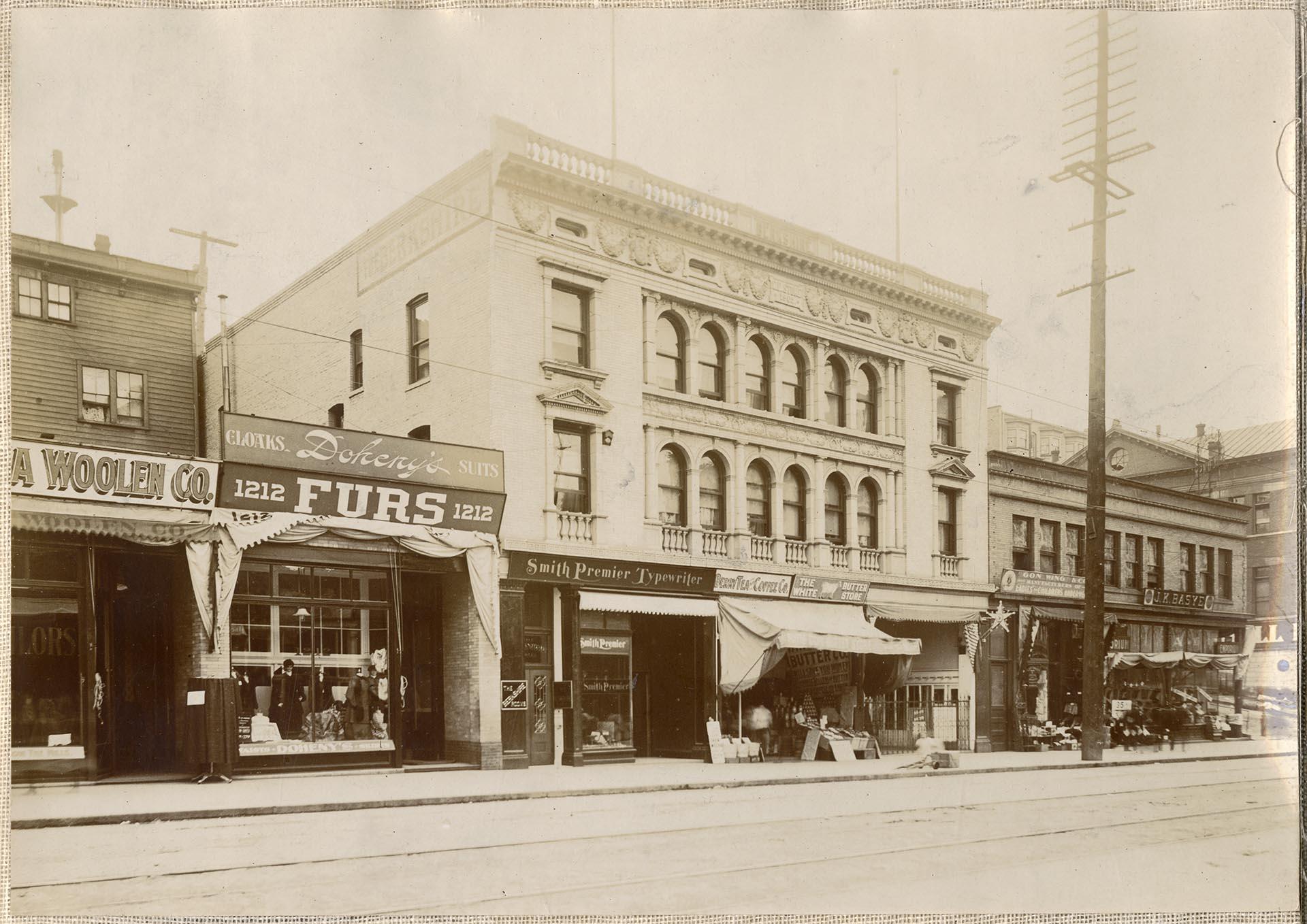 Image of Corliss P. Stone building, 1210 2nd Ave., Seattle, 1904
