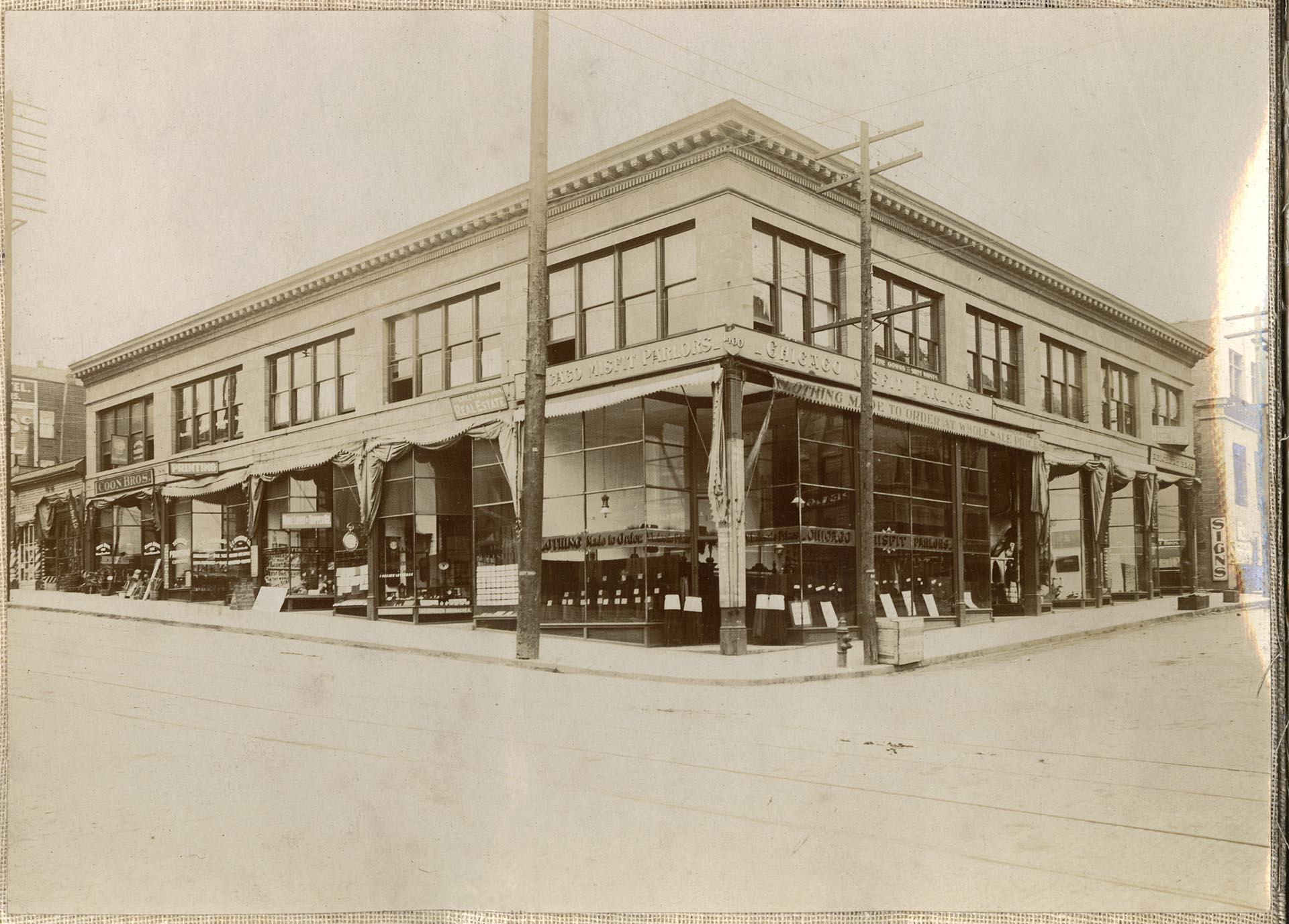 Image of Corner of 1st Ave. and Union St., Seattle, circa 1903