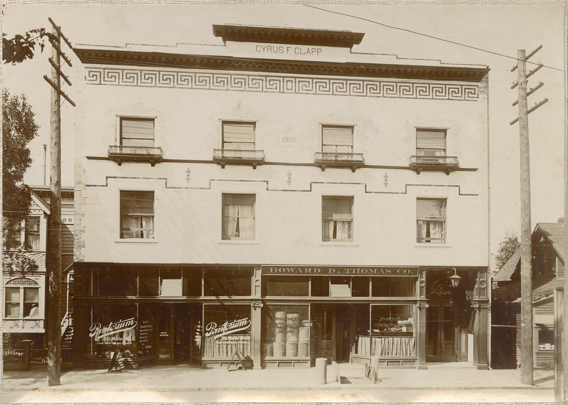 Image of Cyrus Clapp building, 1117 3rd Ave., Seattle, circa 1903