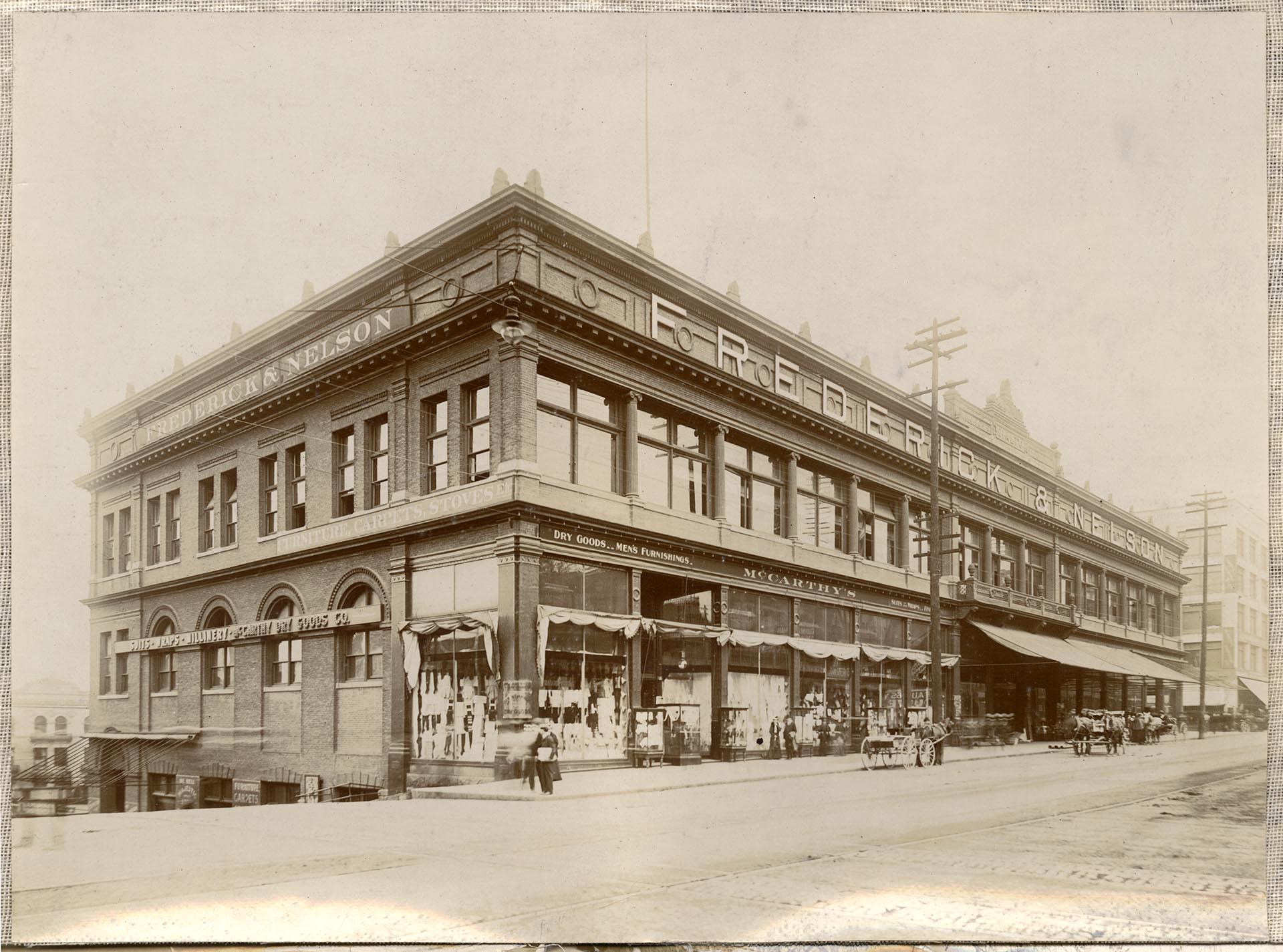 Image of Rialto block, 2nd Ave., Seattle, circa 1903