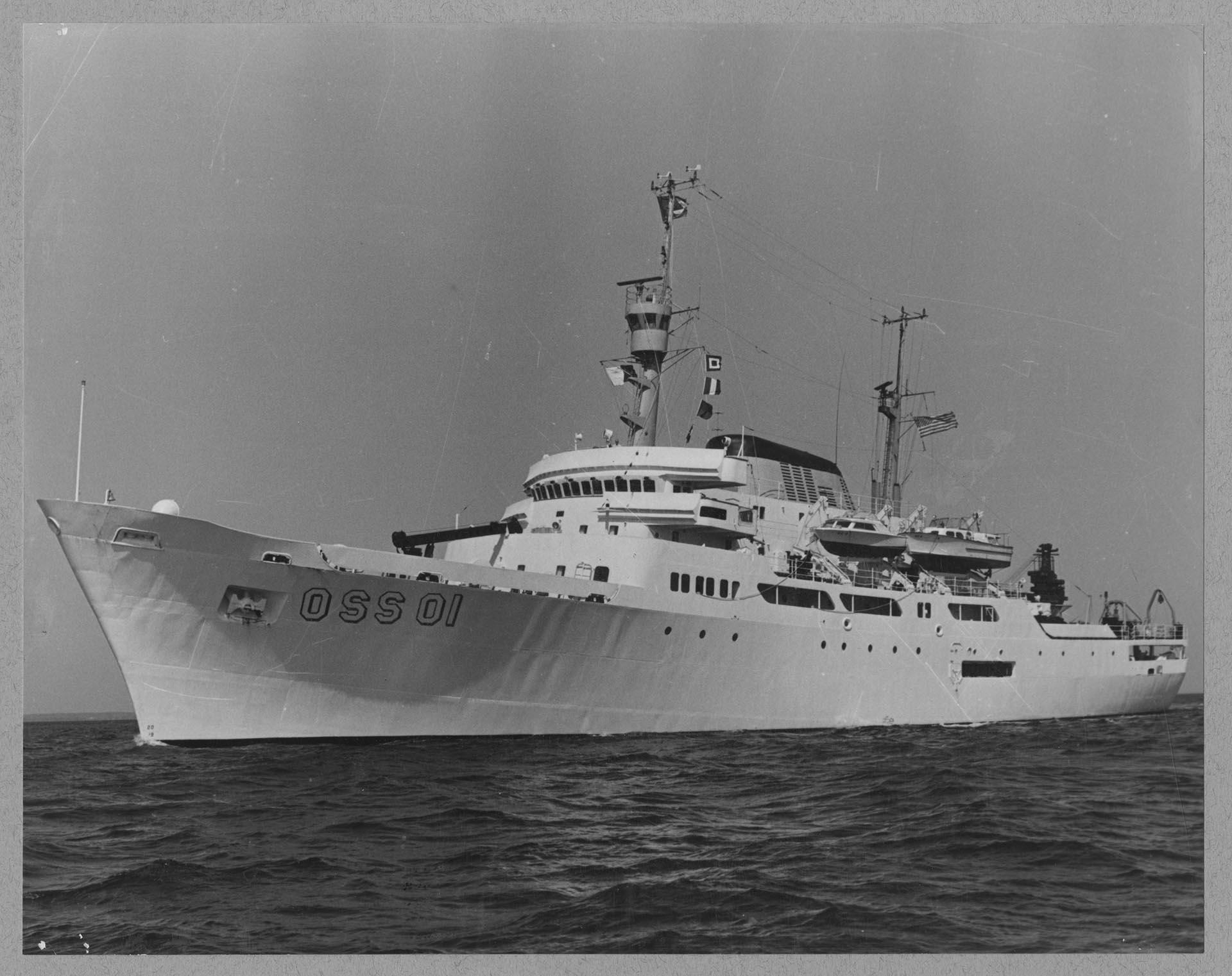 Image of NOAA ocean survey ship Oceanographer, Seattle, 1974