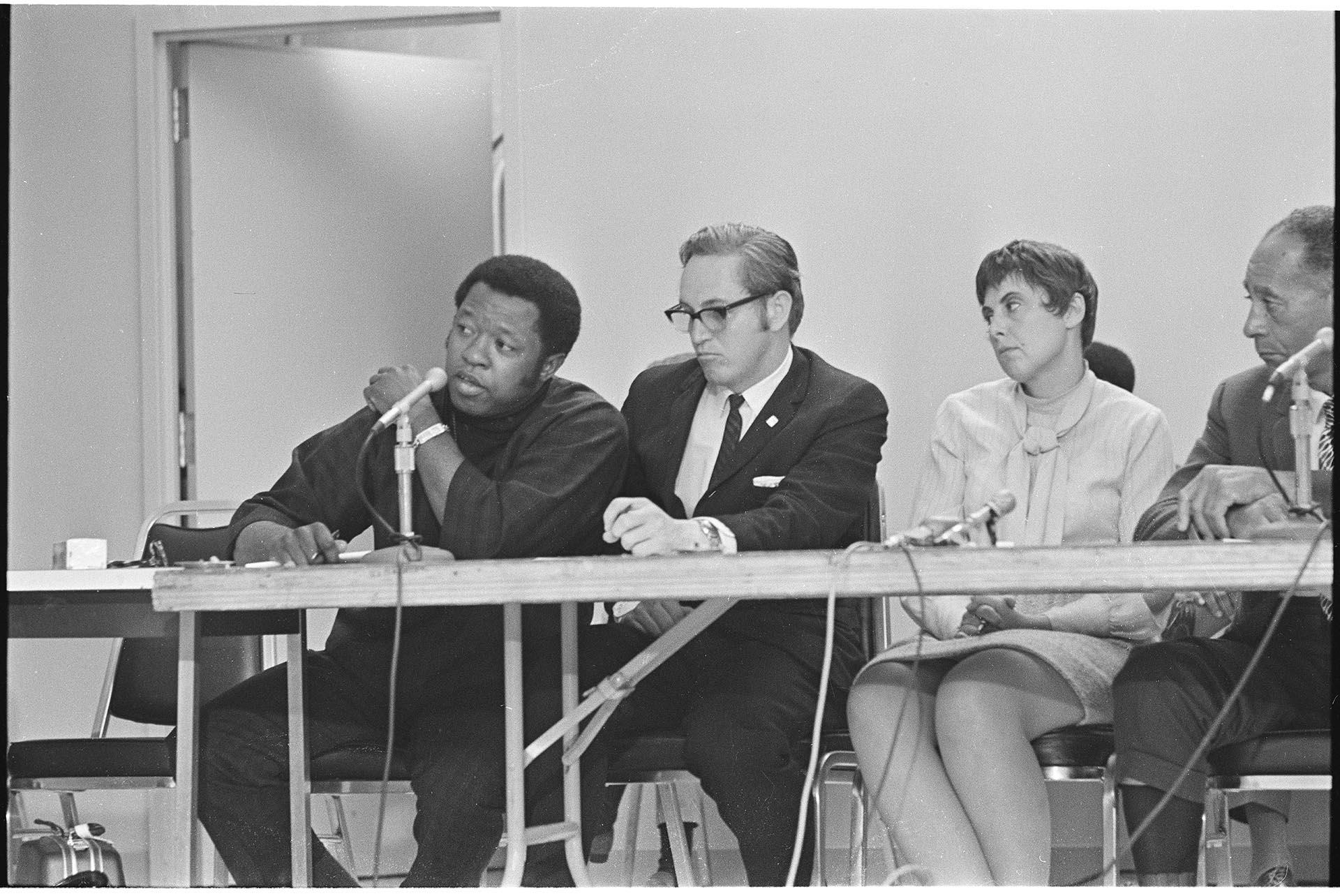 Image of Jurors at coroner's inquest into Larry Ward shooting, May 22, 1970