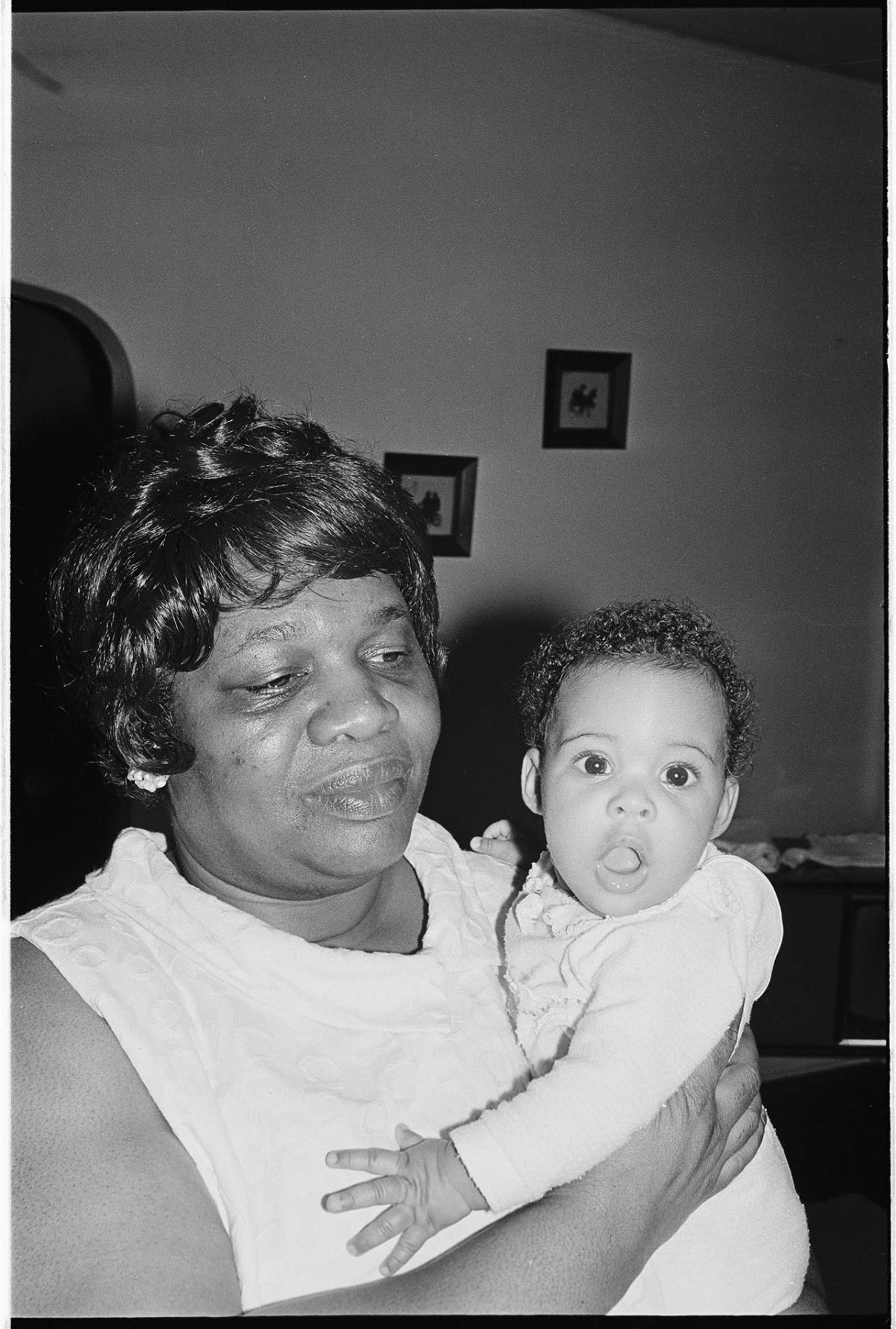 Image of Gertrude Ward and granddaughter, June 26, 1970