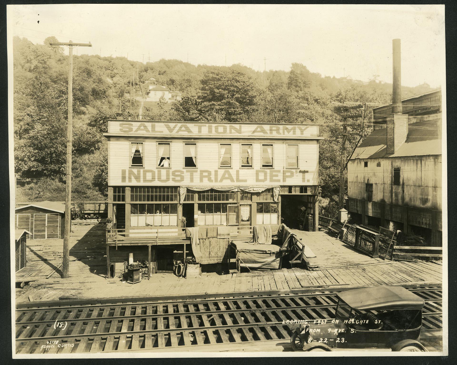 Image of Salvation Army Industrial Department on Holgate Street, Seattle, May 22, 1923