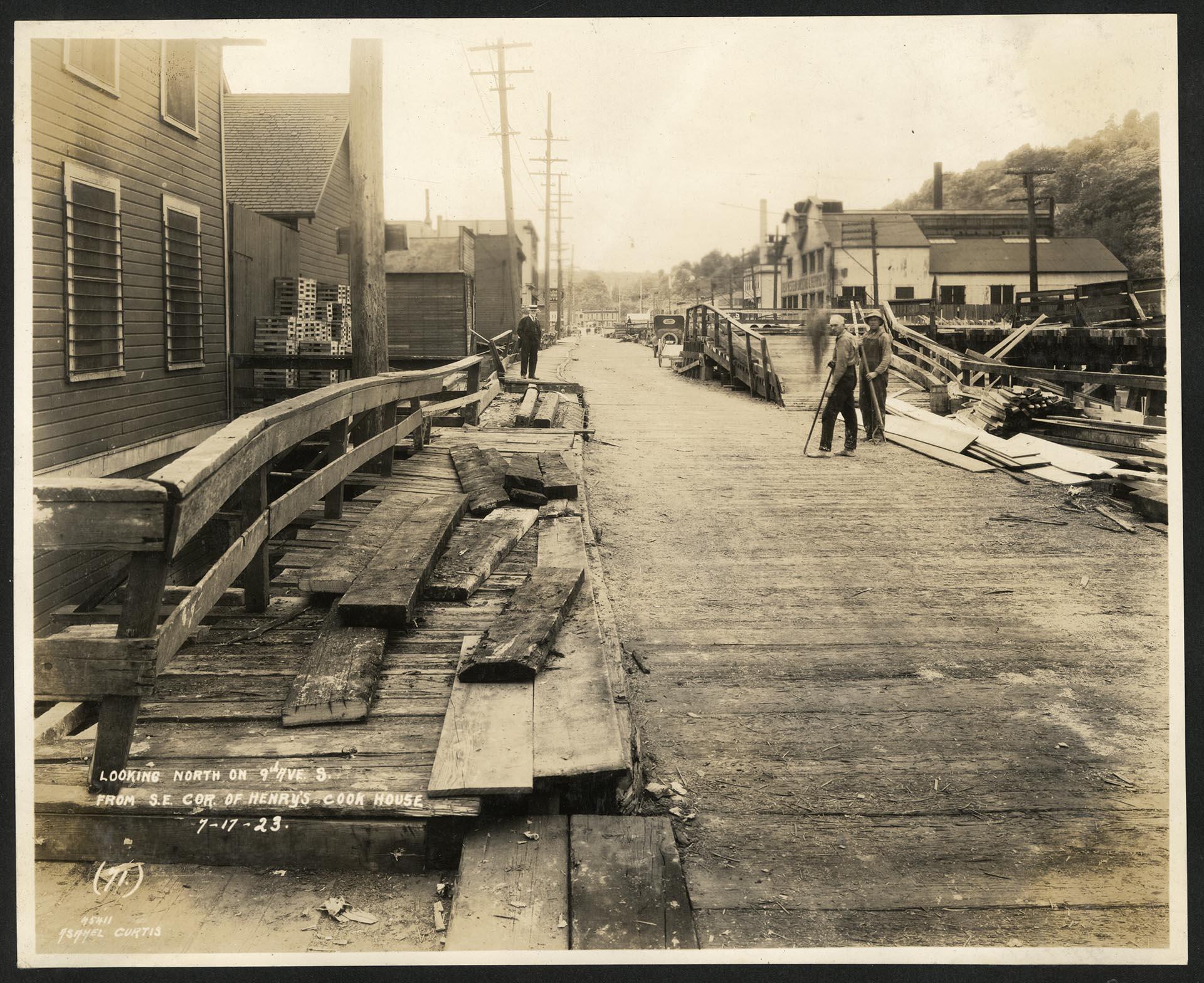 Image of View of 9th Avenue South, Seattle, July 17, 1923