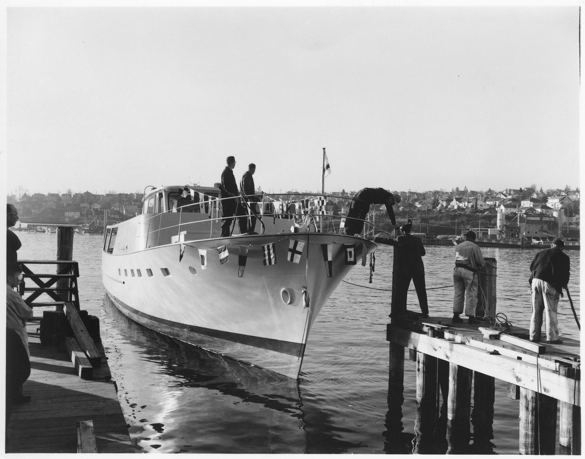 Image of Launch of the motor yacht 