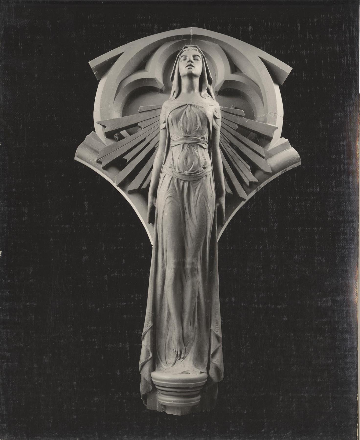 Image of Cast stone statue representing 