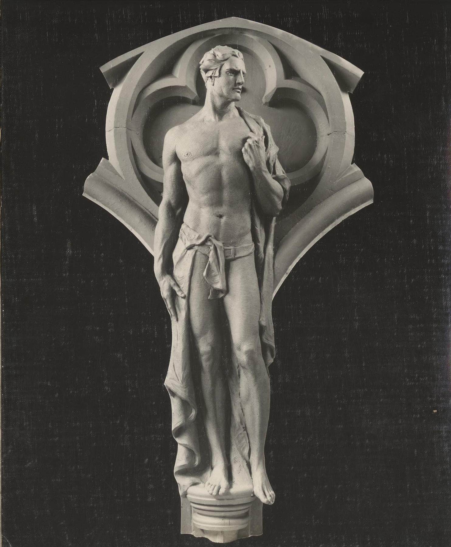 Image of Cast stone statue representing 