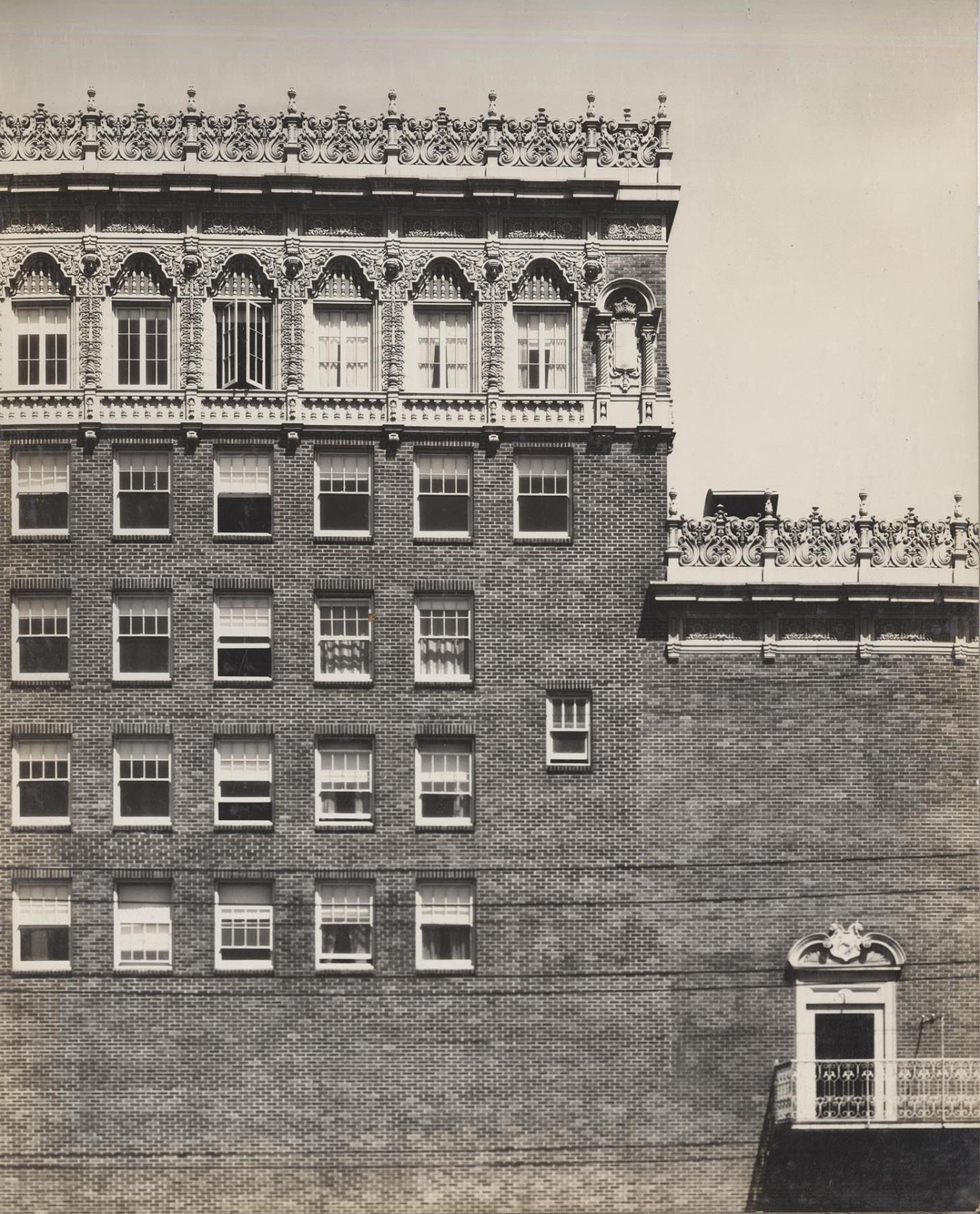 Image of Detail of Seattle Theatre exterior, Seattle, circa 1926