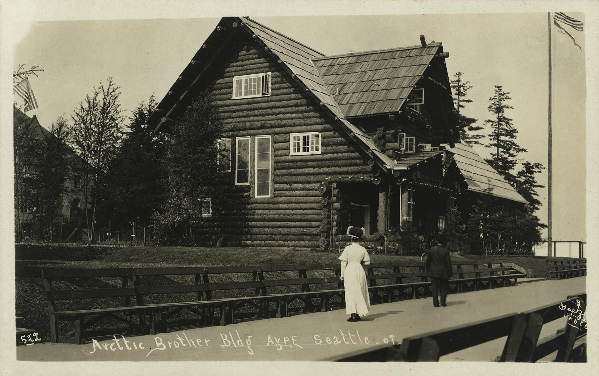 Image of Arctic Brotherhood Building at the Alaska-Yukon-Pacific Exposition, Seattle, 1909