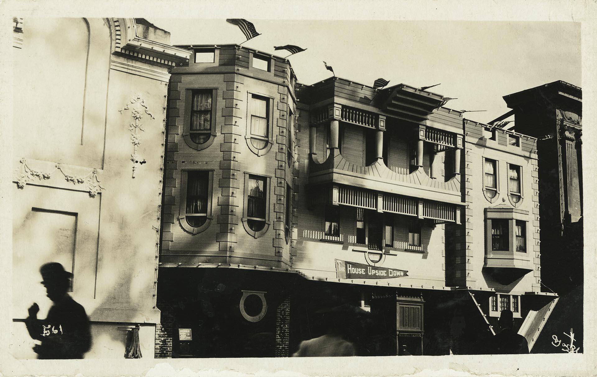 Image of The House Upside Down on the Pay Streak at the Alaska-Yukon-Pacific Exposition, Seattle, 1909