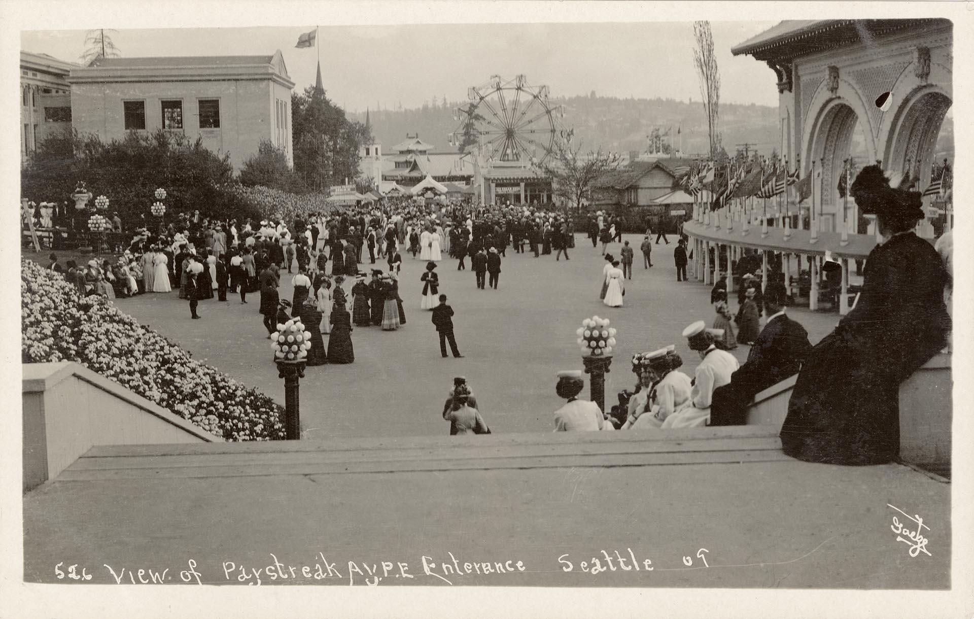 Image of View of the Pay Streak at the Alaska-Yukon-Pacific Exposition, Seattle, 1909