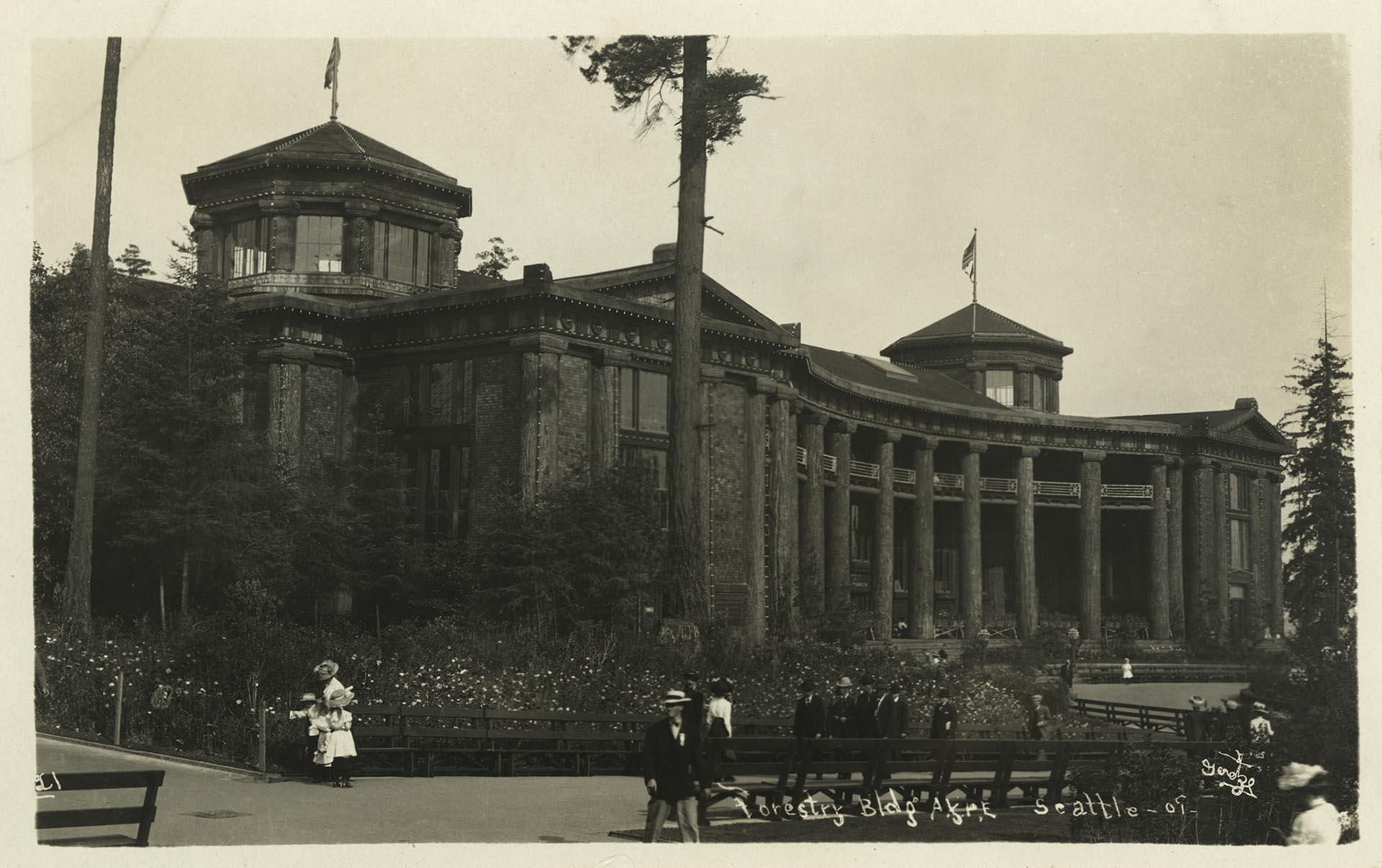Image of Forestry Building at the Alaska-Yukon-Pacific Exposition, Seattle, 1909