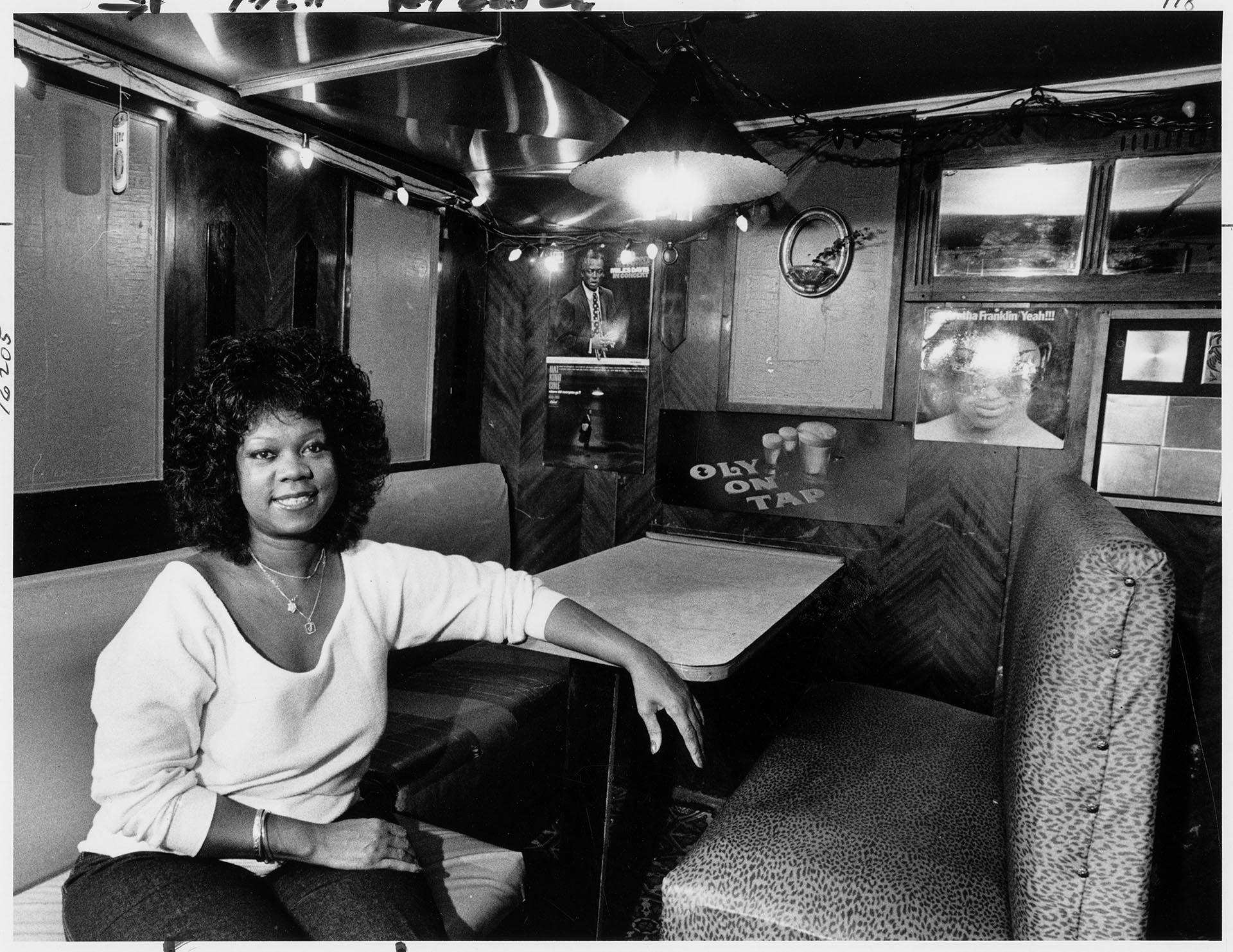Image of Ernestine Anderson at home in Seattle, January 31, 1984