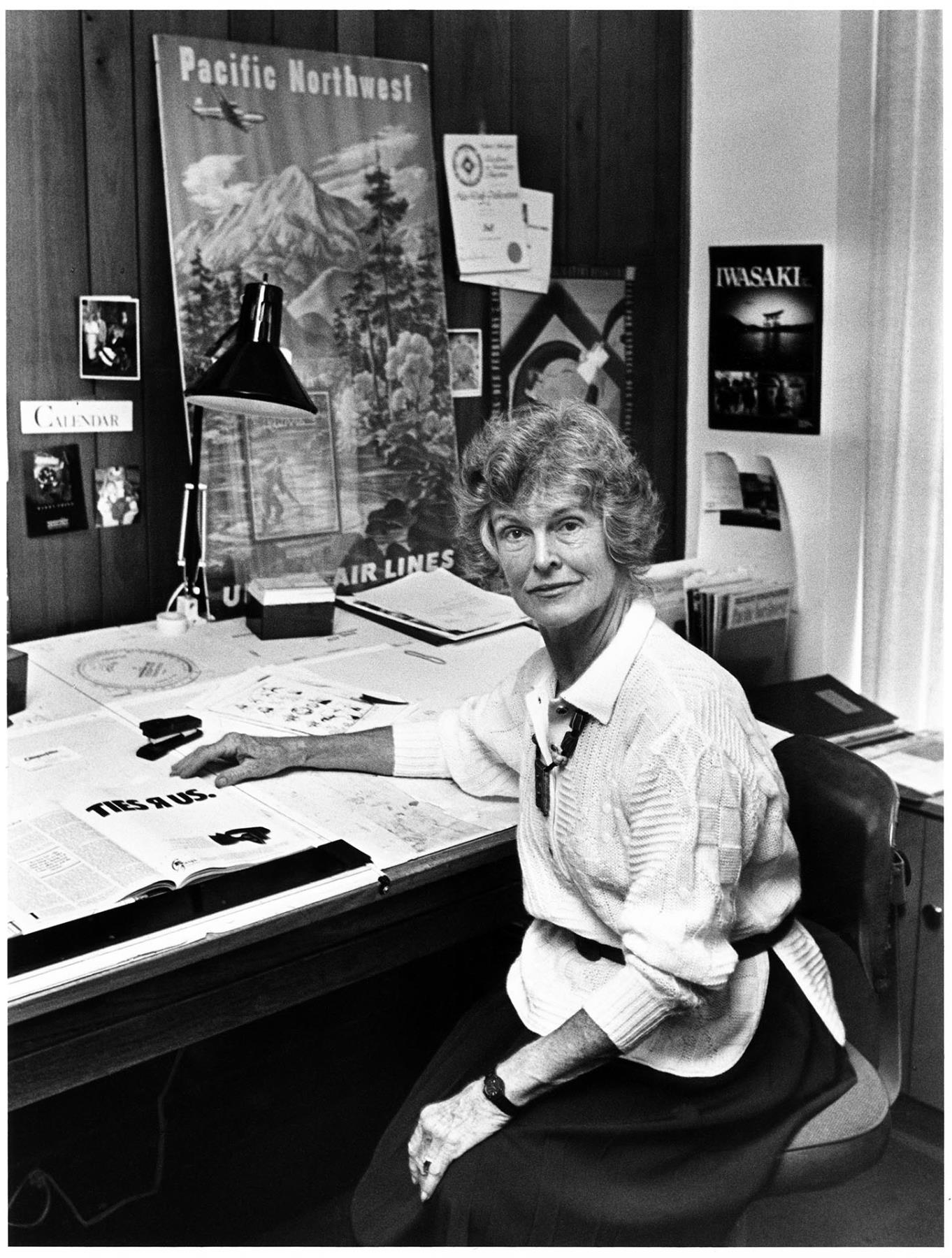 Image of Harriet Bullitt at Pacific Northwest Magazine, Seattle, March 27, 1987