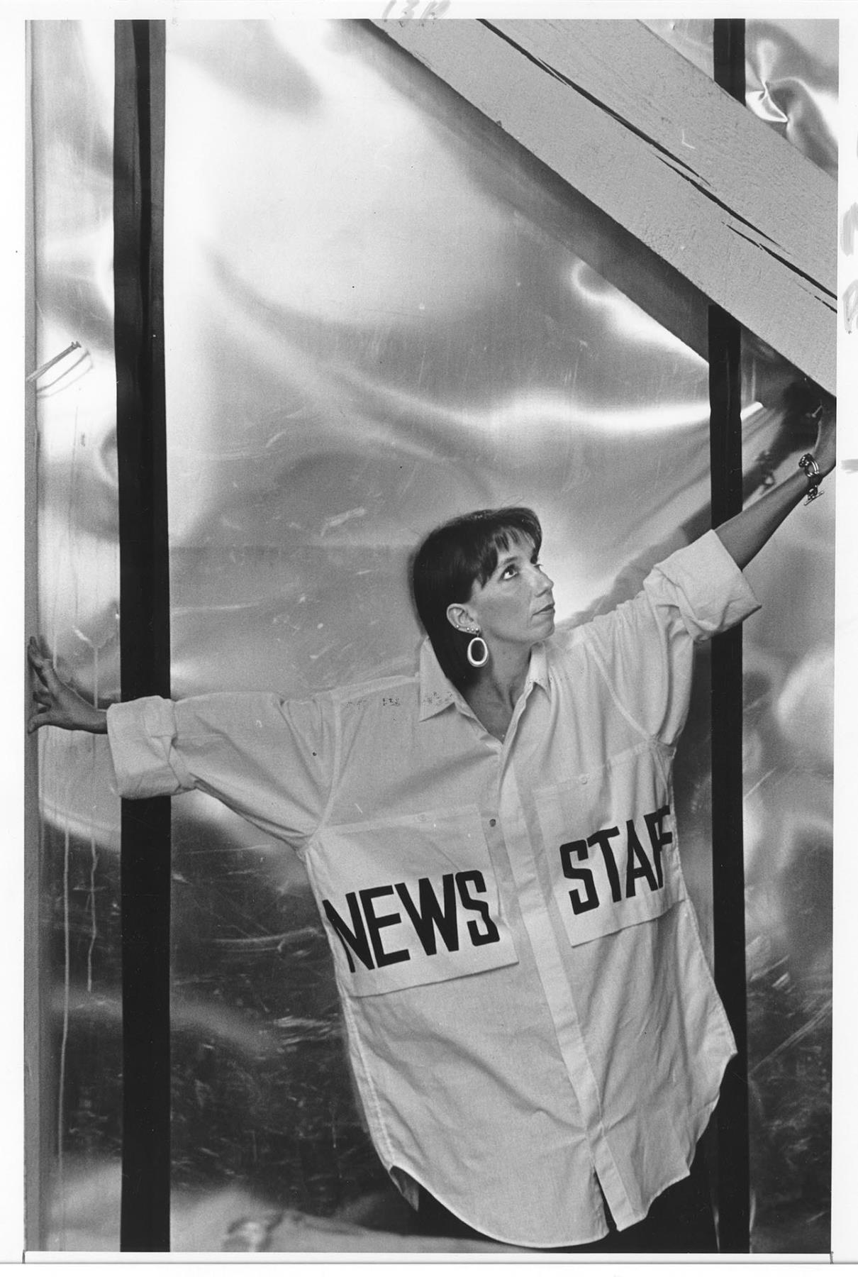 Image of International News model at fashion show, Seattle, September 9, 1985