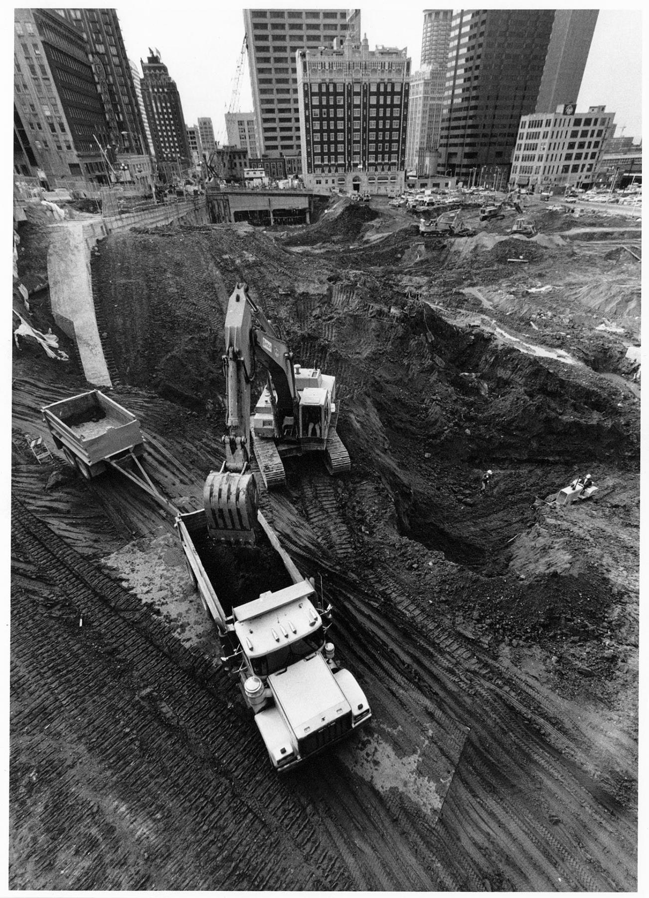 Image of Metro Transit tunnel construction, Seattle, February 4, 1988