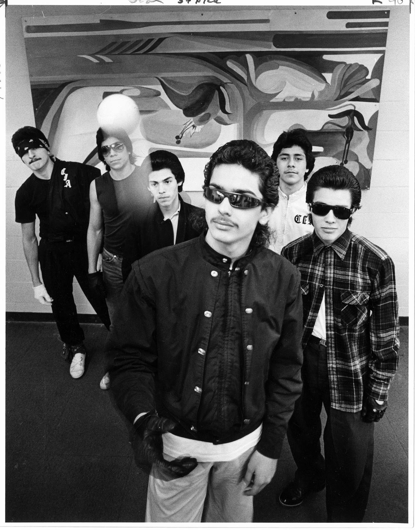 Image of Chicanos in Aztlan youth group, Seattle, January, 1984