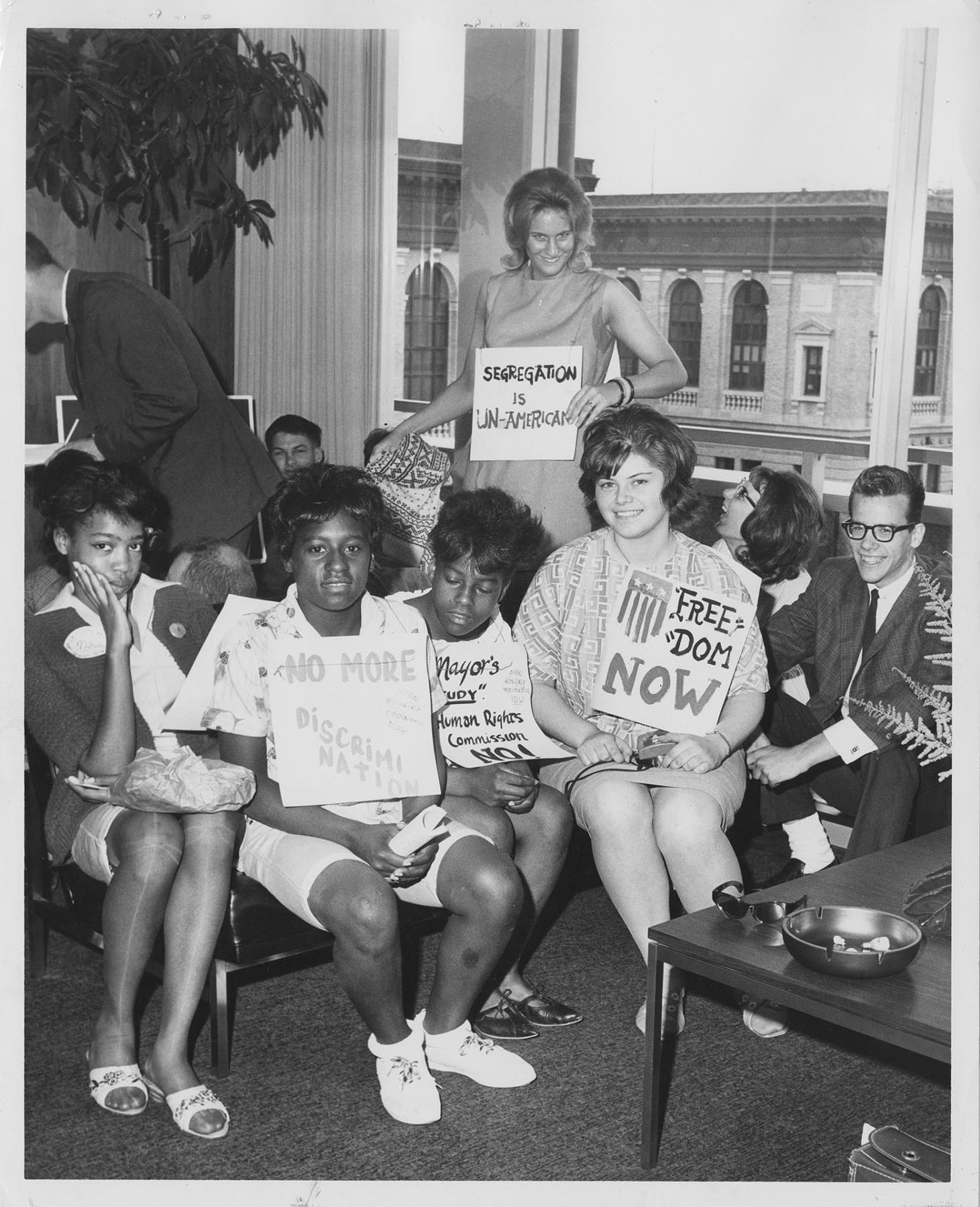Image of Sit-in at Mayor Gordon Clinton's office, Seattle, July 1963