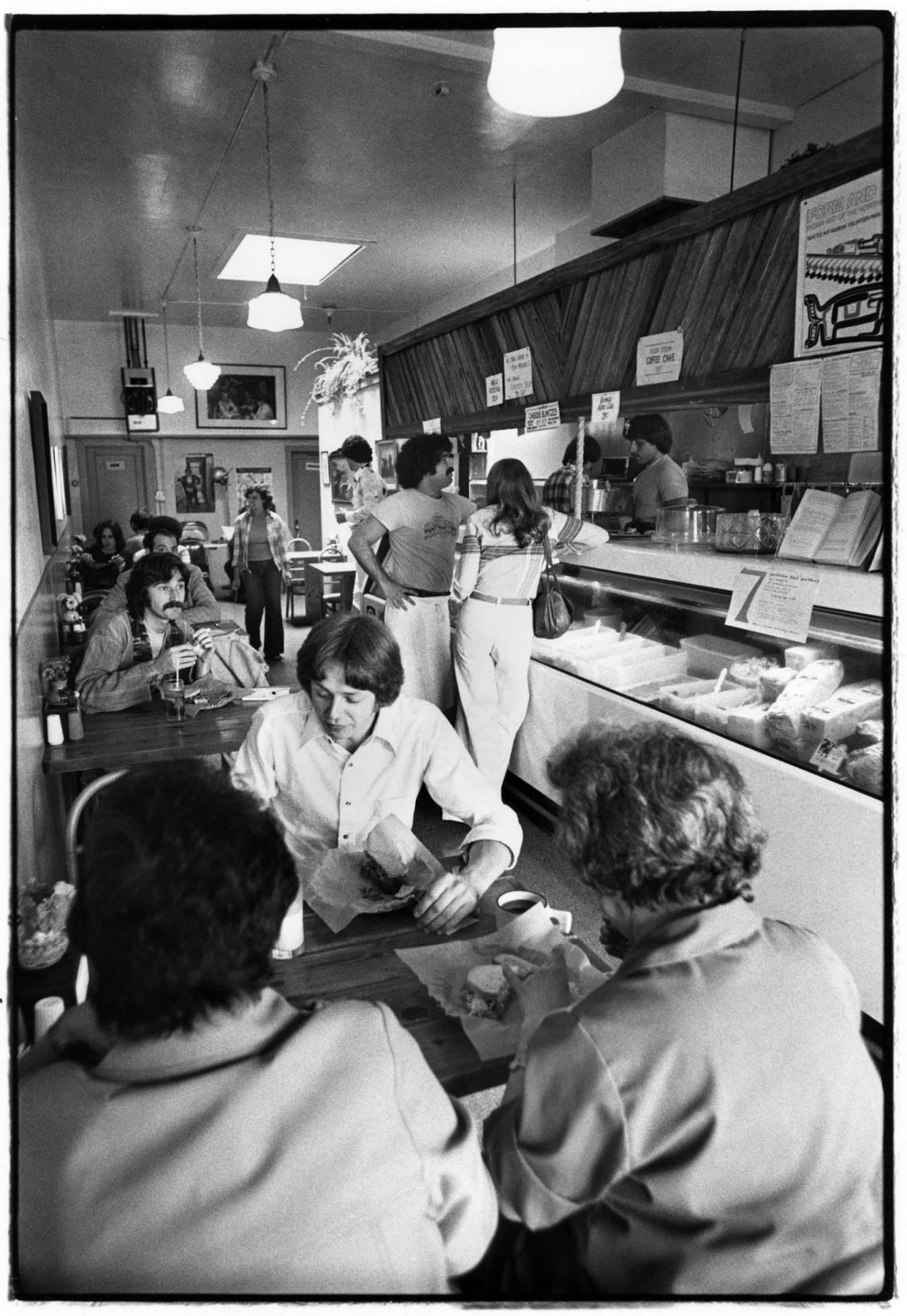 Image of Interior of Matzoh Momma's deli on Capitol Hill, Seattle, July 5, 1977