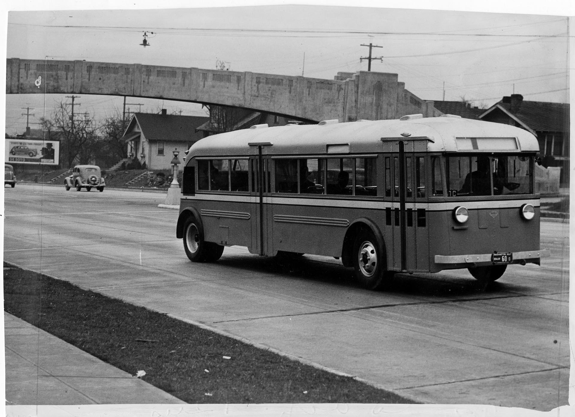 Image of New bus for Rainier Valley system, Seattle, March 3, 1937