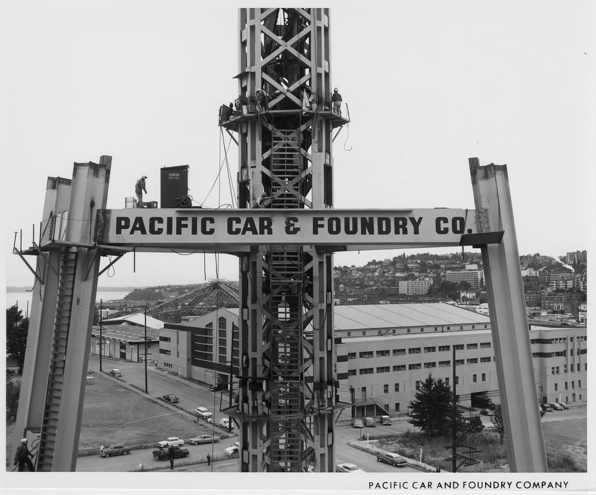 Image of Core of Space Needle under construction, 1961