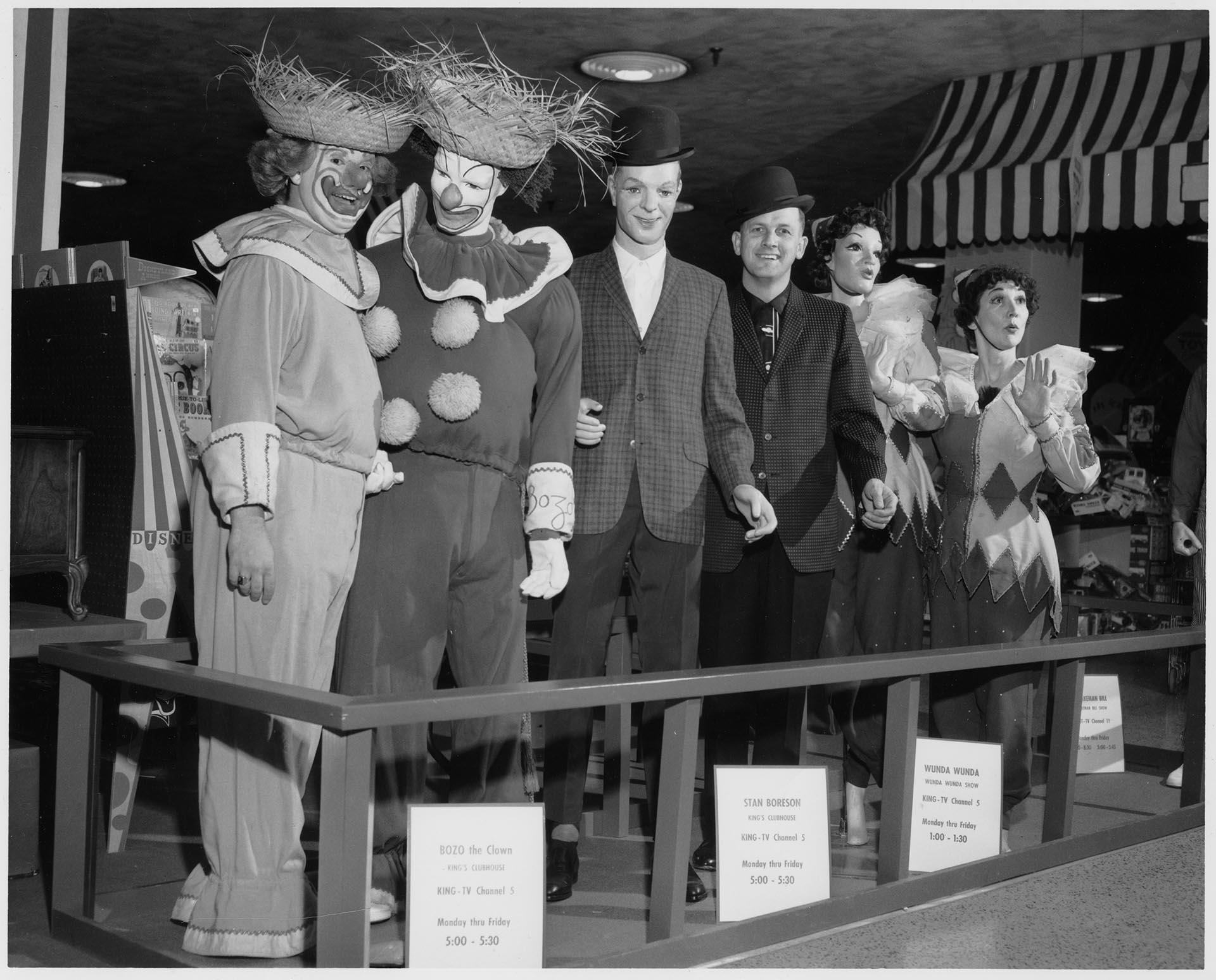 Image of Television personalities at the Bon Marché, Seattle, circa 1950
