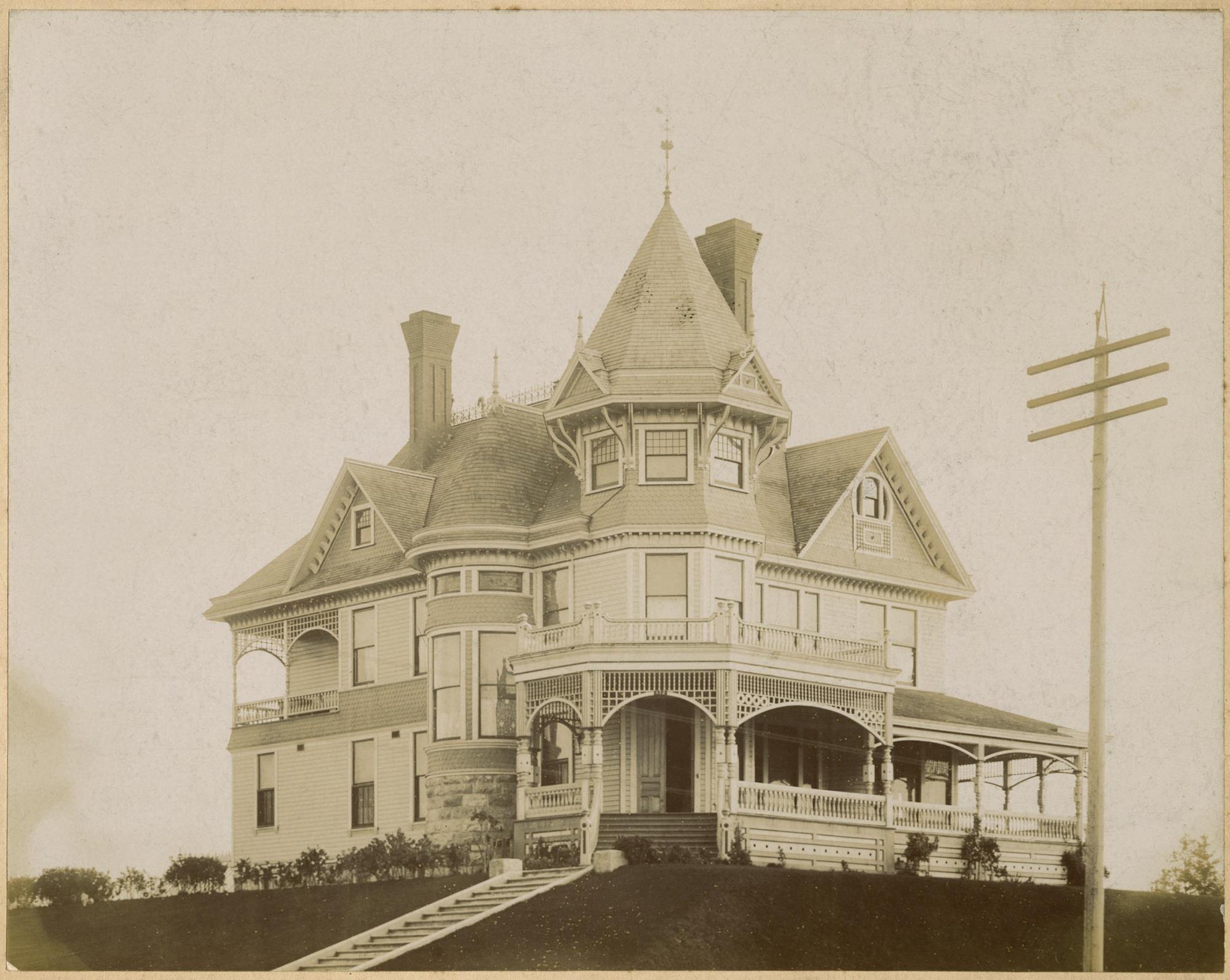 Image of David Thomas Denny II home on Queen Anne Hill, circa 1890