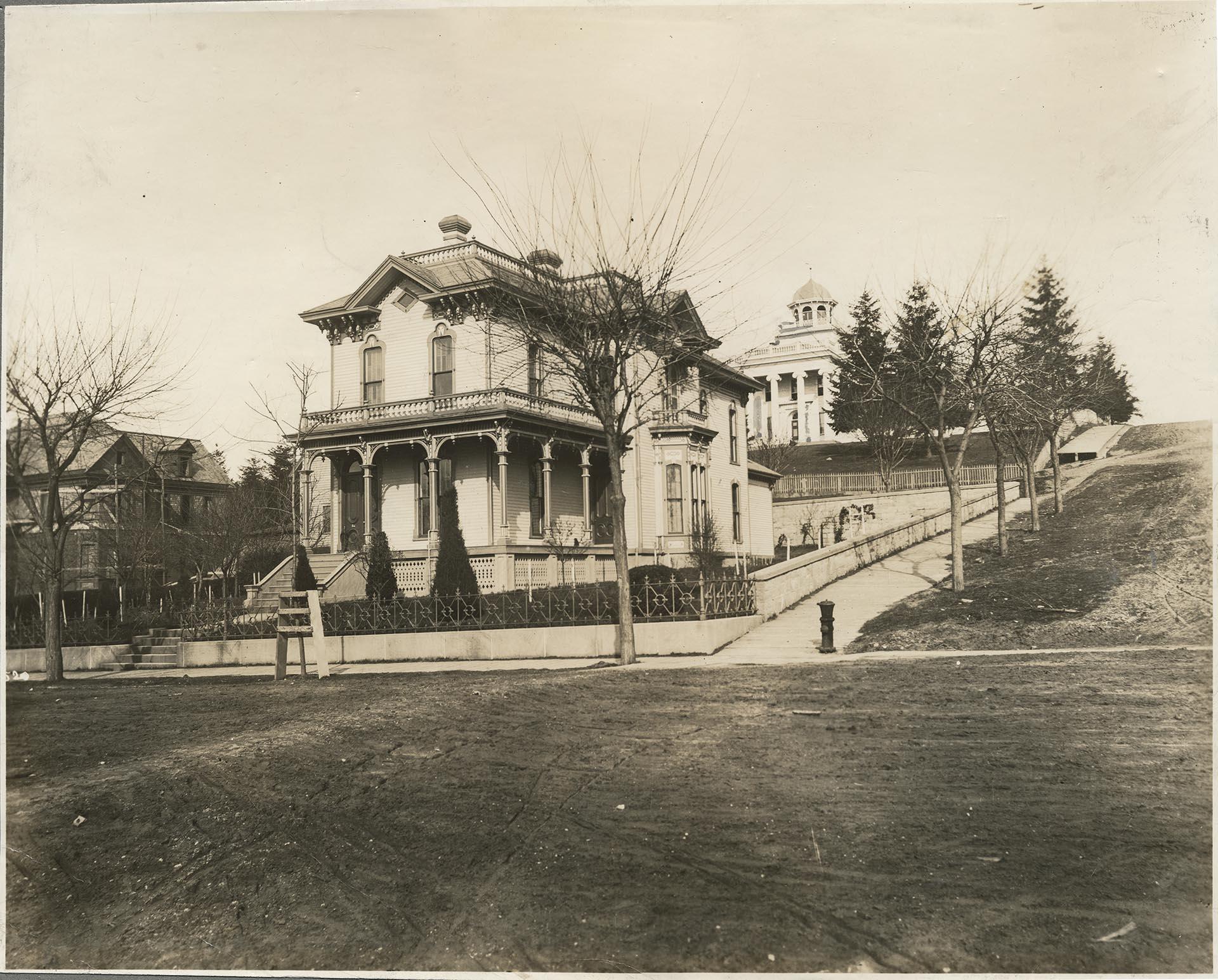 Image of Dexter Horton home, 3rd and Seneca, Seattle, circa 1875