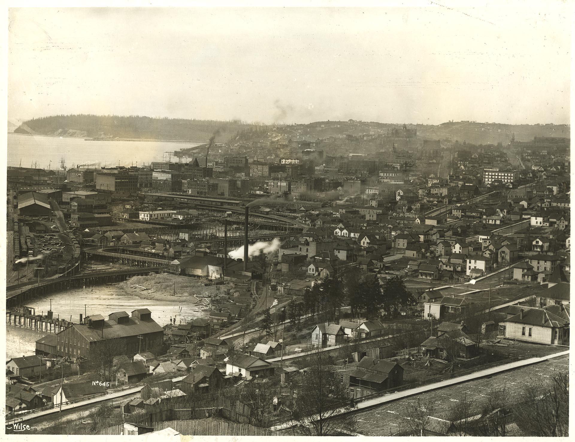 Image of Waterfront from Beacon Hill, Seattle, circa 1898