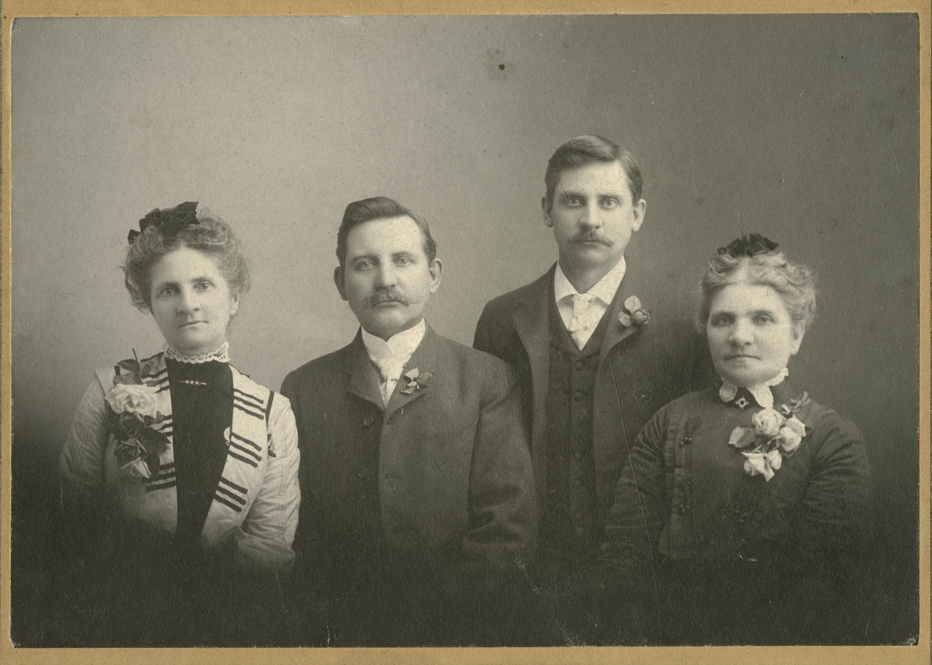 Image of Portrait of Irene, Thomas, Warren, and Margie French, Seattle, circa 1910