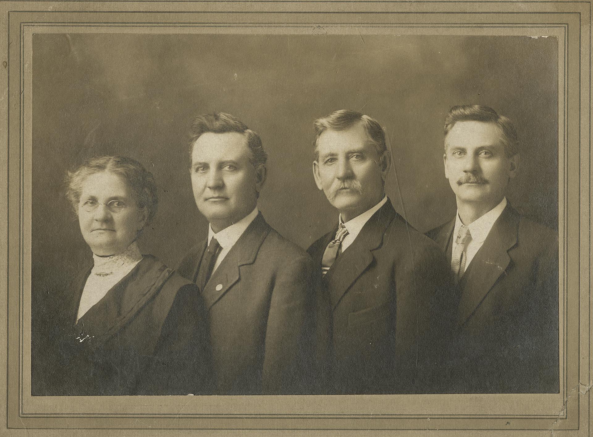 Image of Portrait of Irene, Thomas, George, and Warren French, Seattle, circa 1920