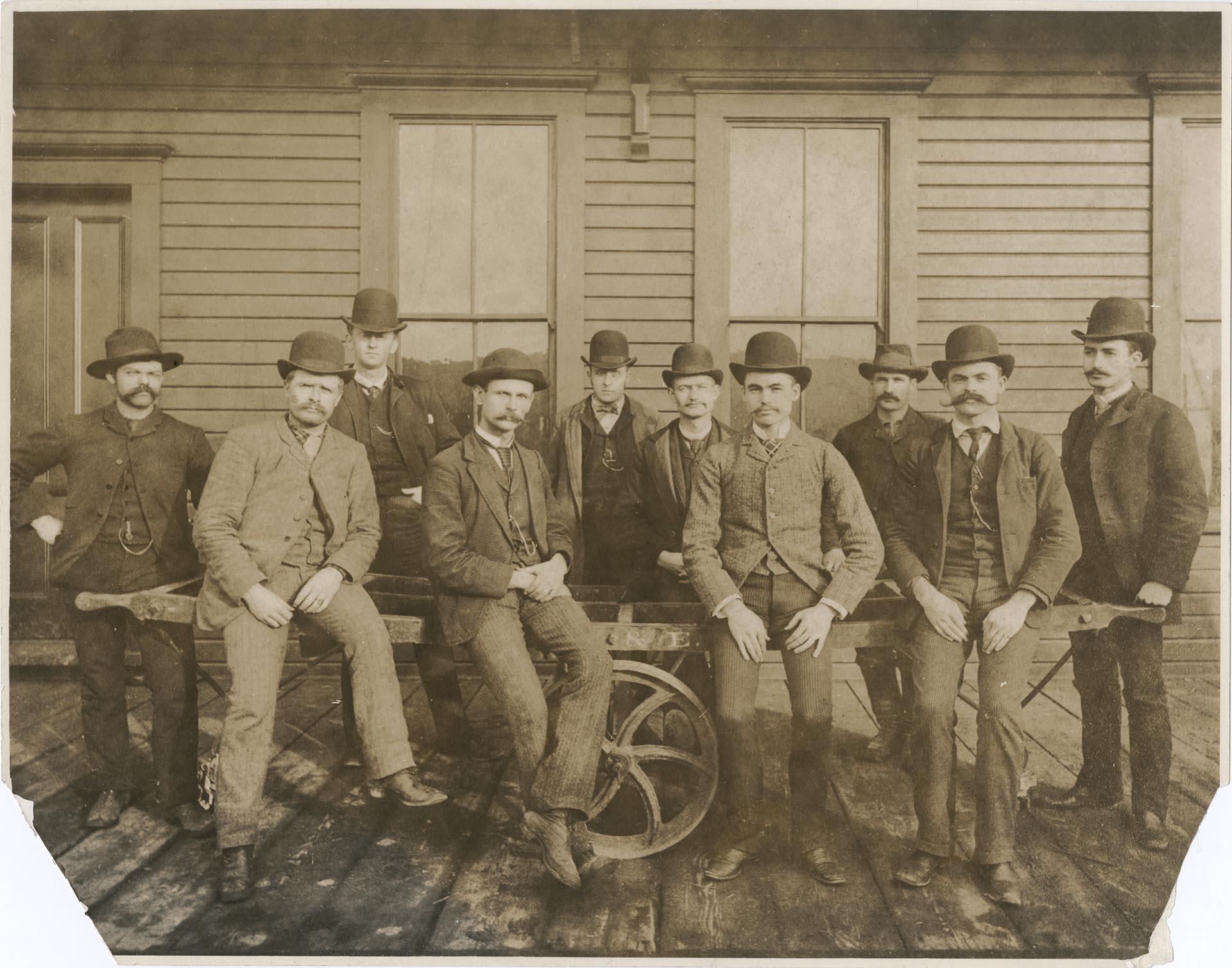Image of John Allan Park and friends, Seattle, circa 1900