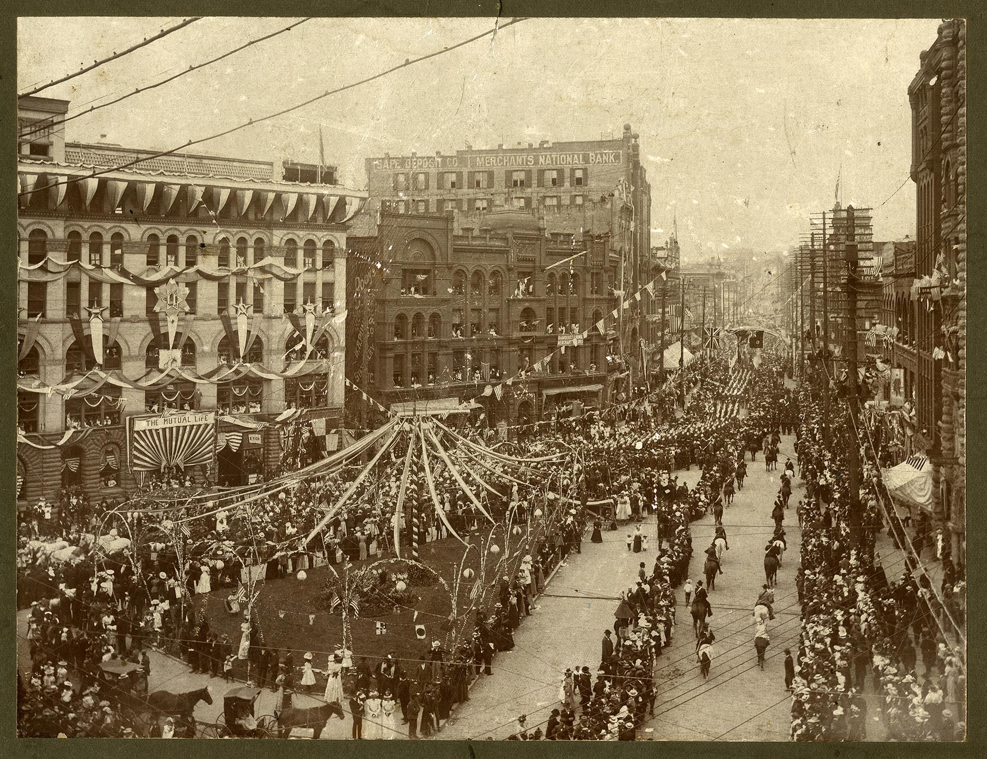Image of Independence Day parade, Seattle, July 4, 1898