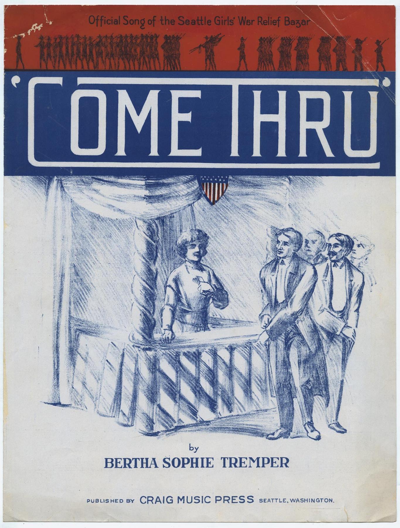 Image of Come Thru: Official Song of the Seattle Girls' War Relief Bazaar