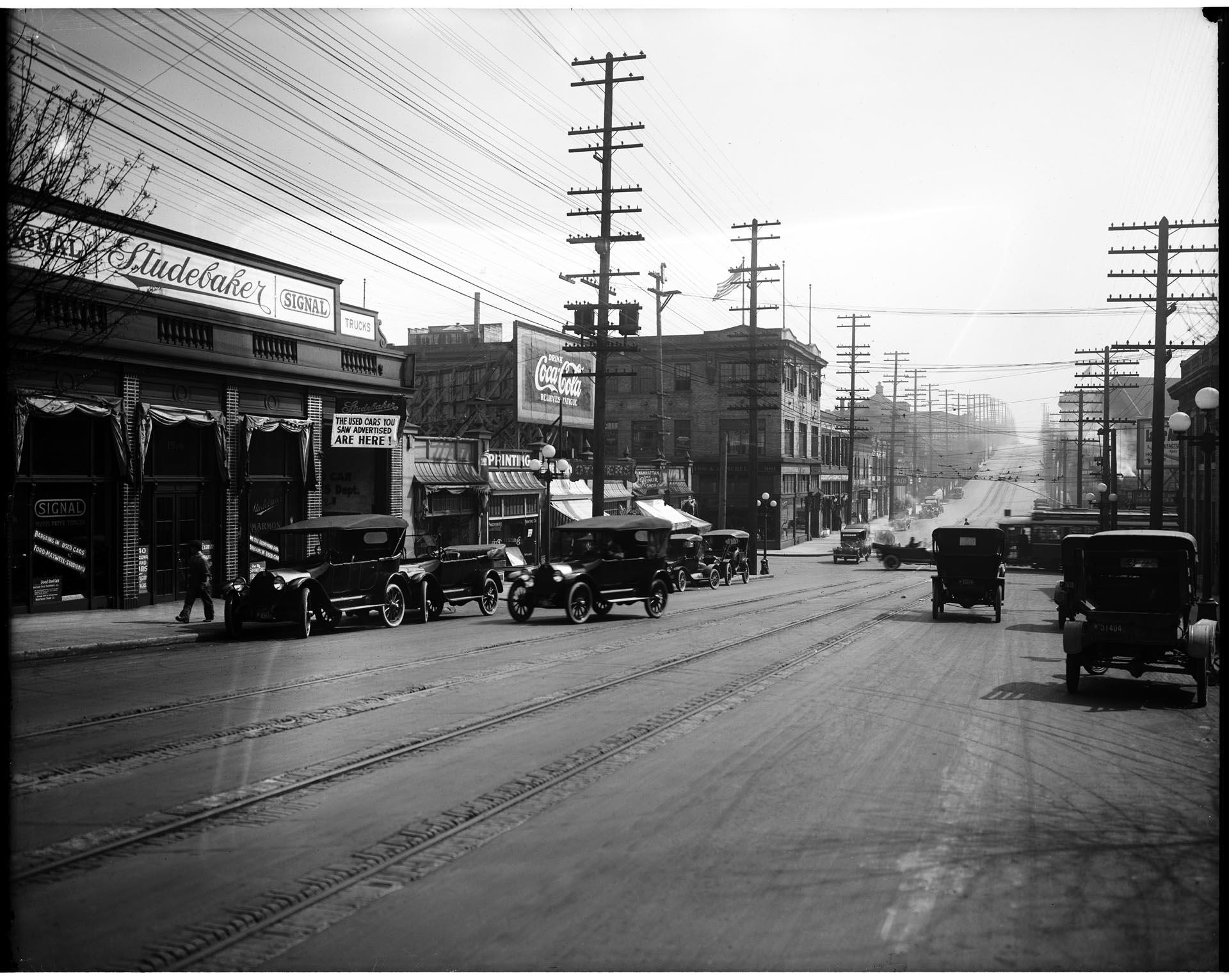 Image of View of Broadway and East Pike Street, Seattle, 1917