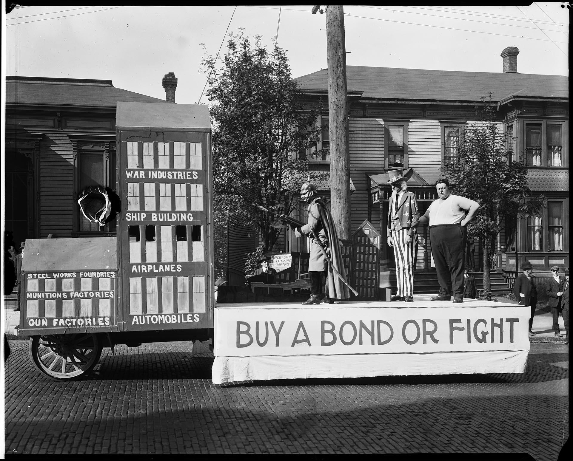 Image of Float at Labor Day parade, Seattle, September 2, 1918