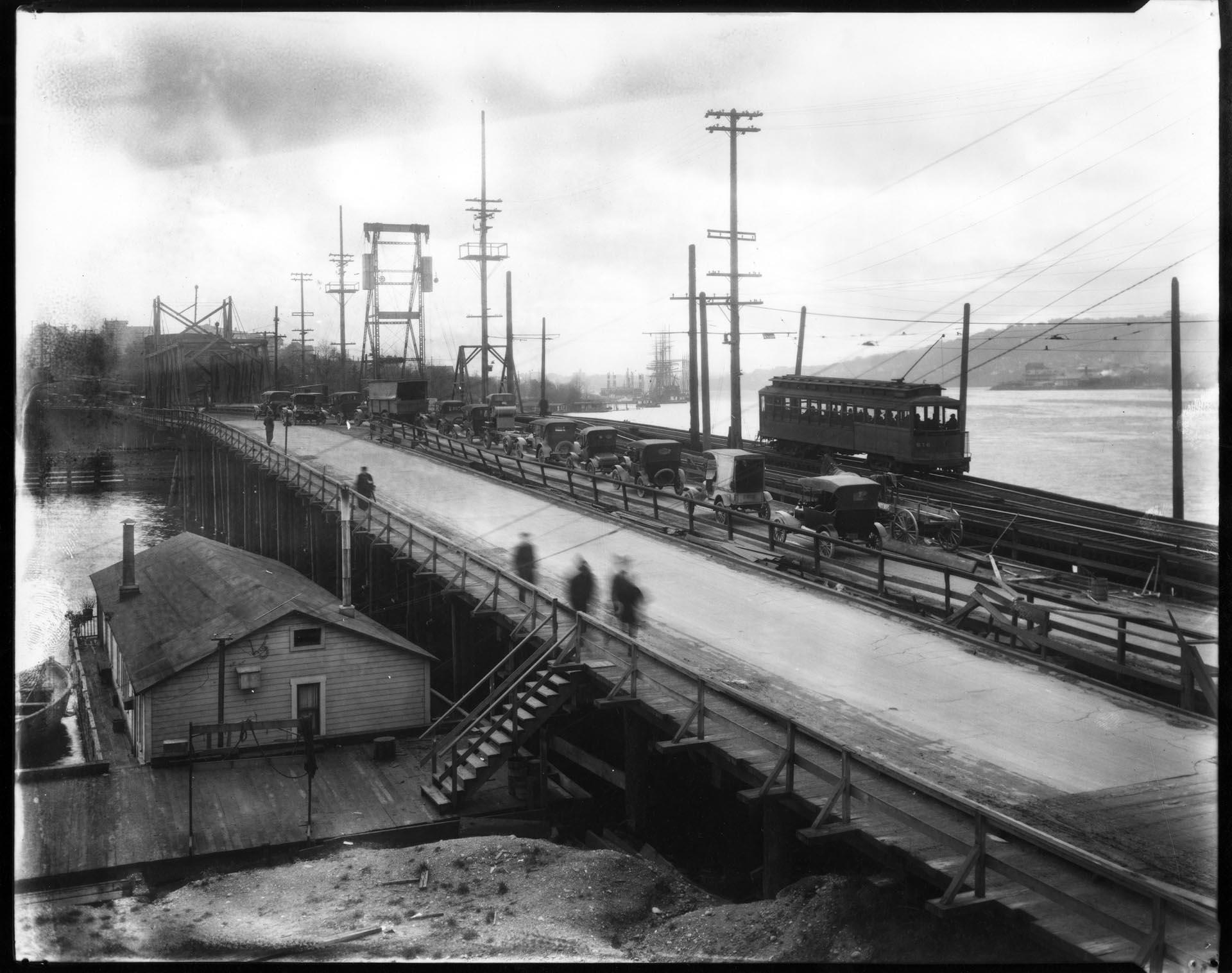 Image of View of Latona Bridge and Lake Union, Seattle, circa 1915