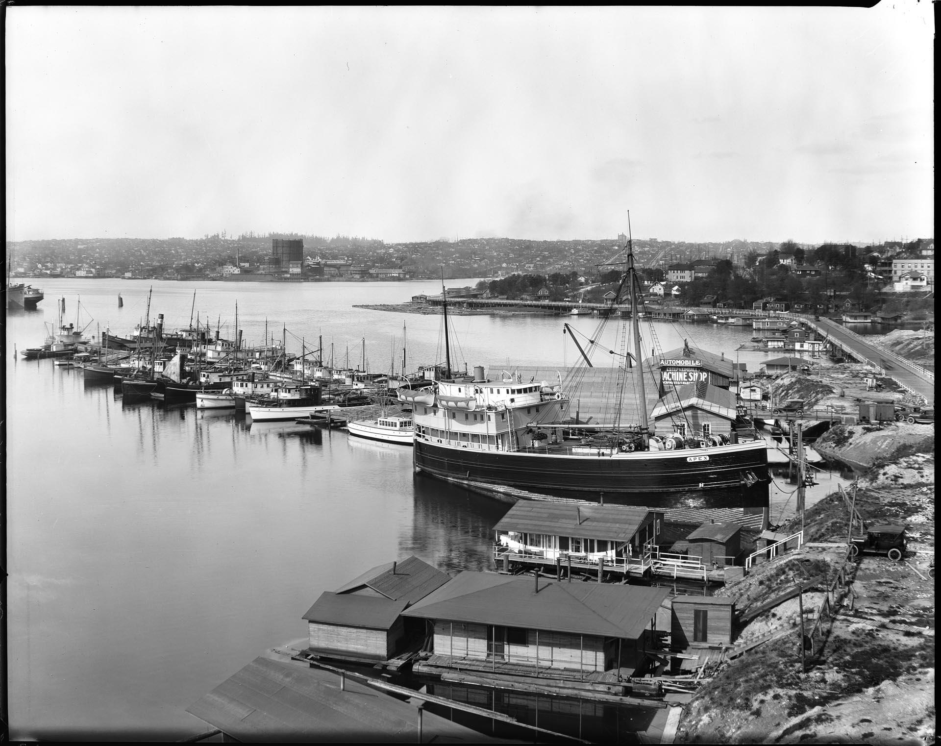 Image of View of Lake Union from south, Seattle, 1919