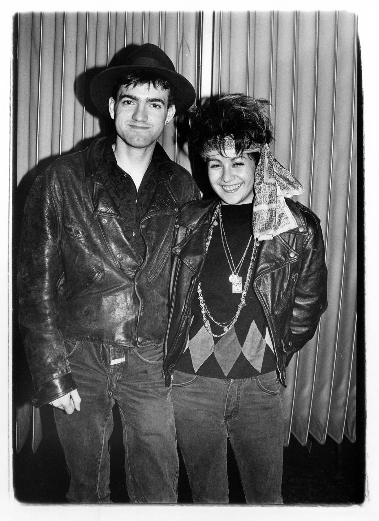 Image of Punk couple posing in Seattle, September 23, 1983