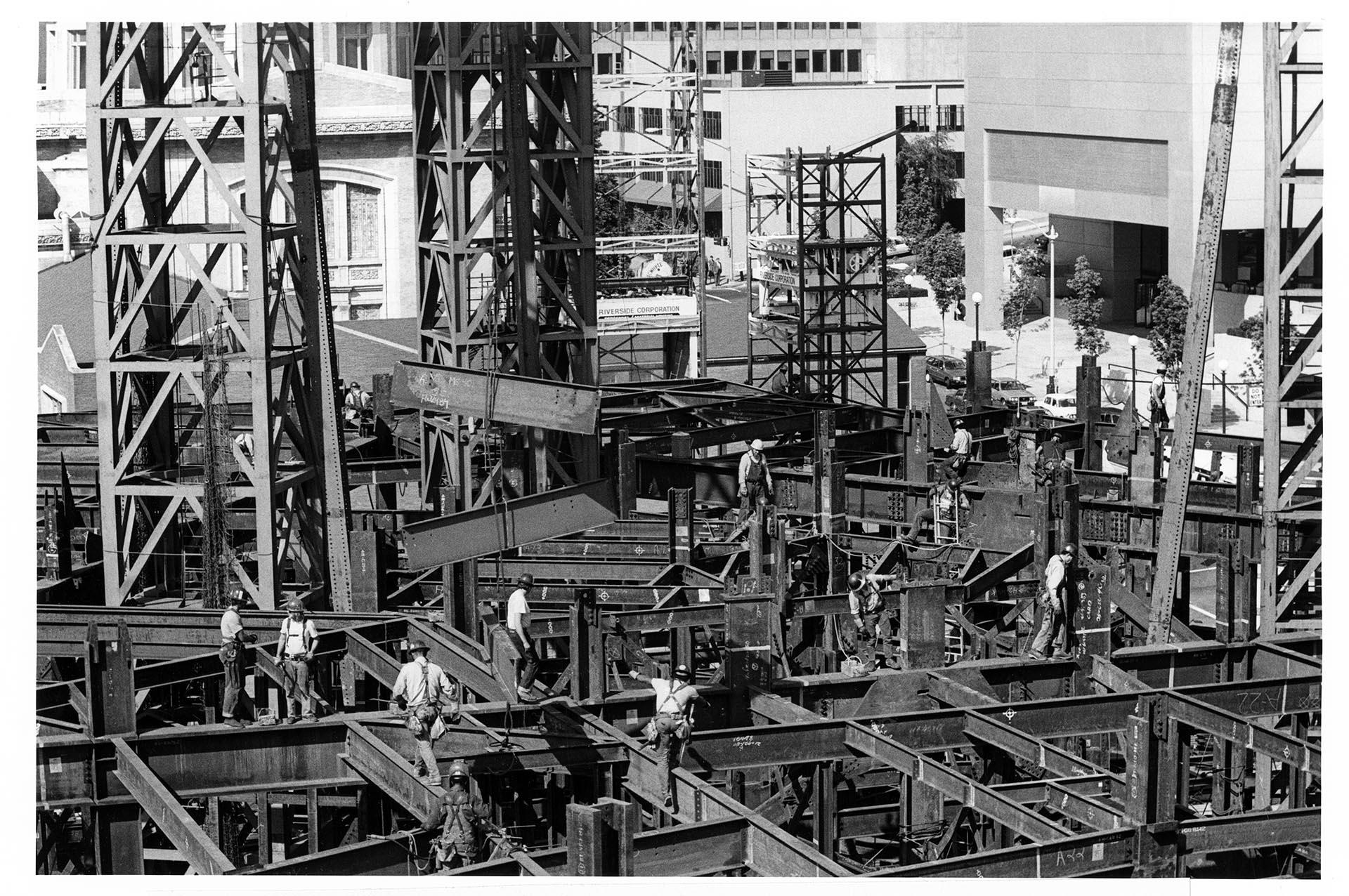 Image of Columbia Center construction, Seattle, September 23, 1983