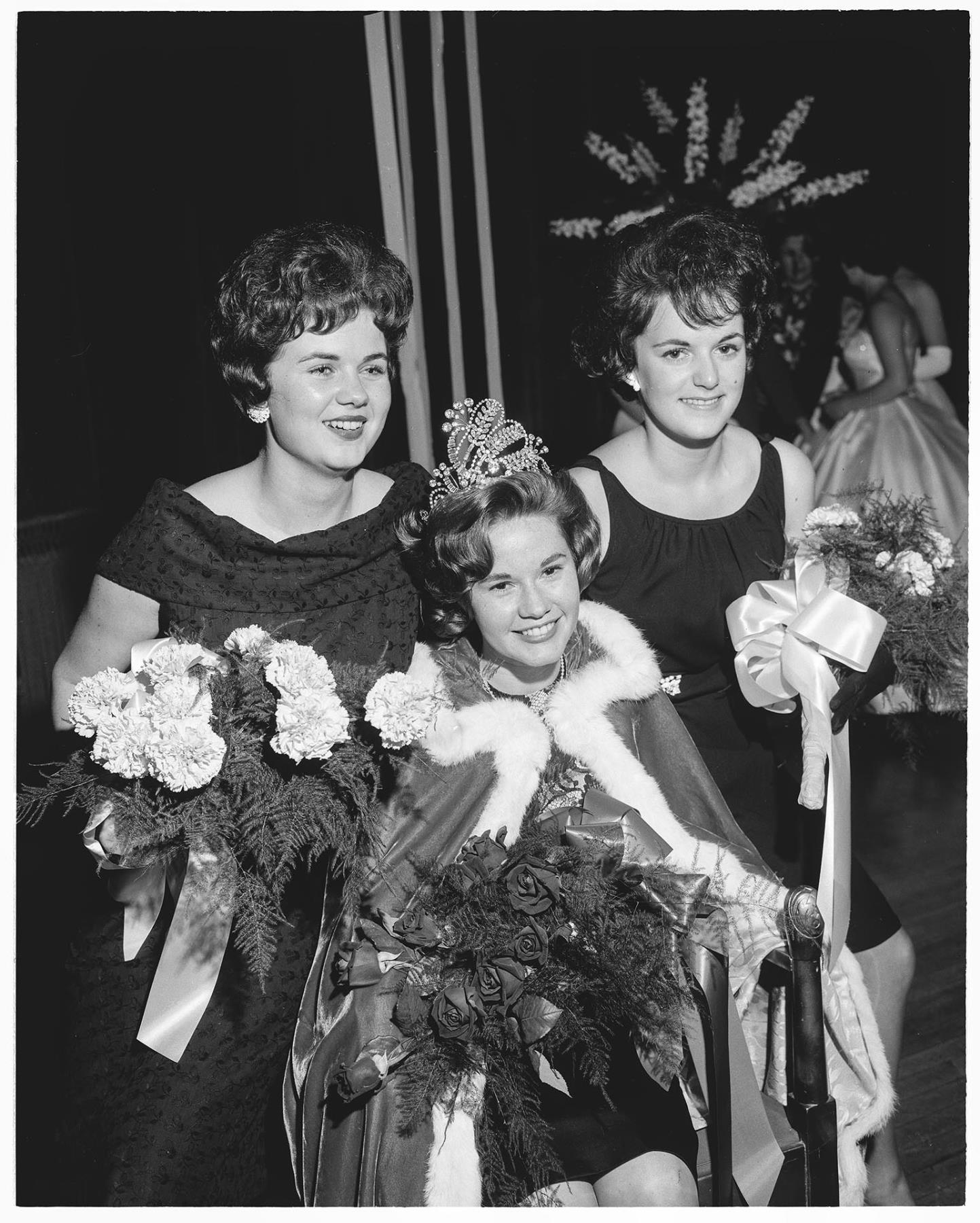 Image of Pow Wow pageant queen and princesses, Seattle, June 5, 1963