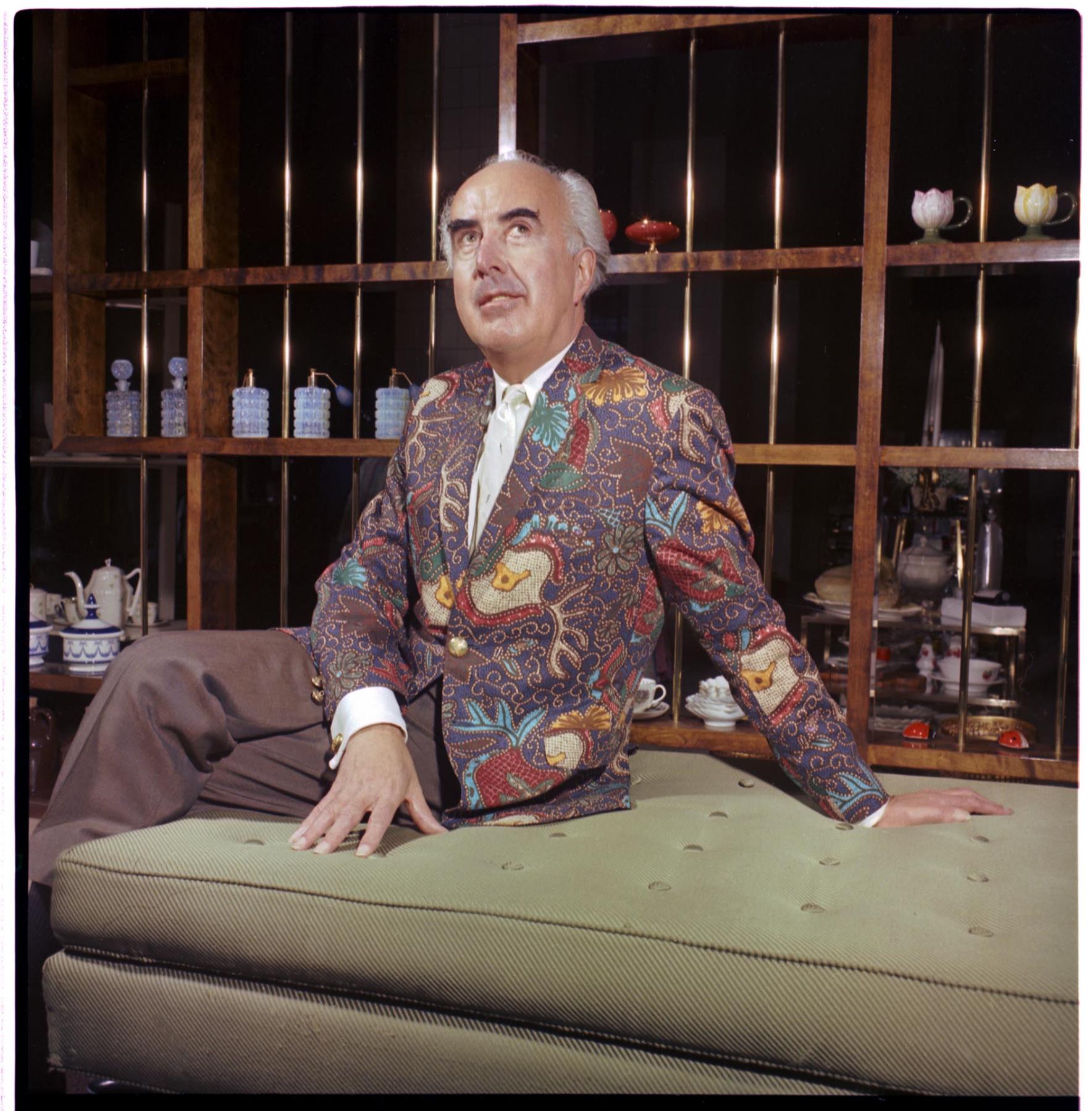 Image of John Doyle Bishop in his store,  Seattle, March 1967